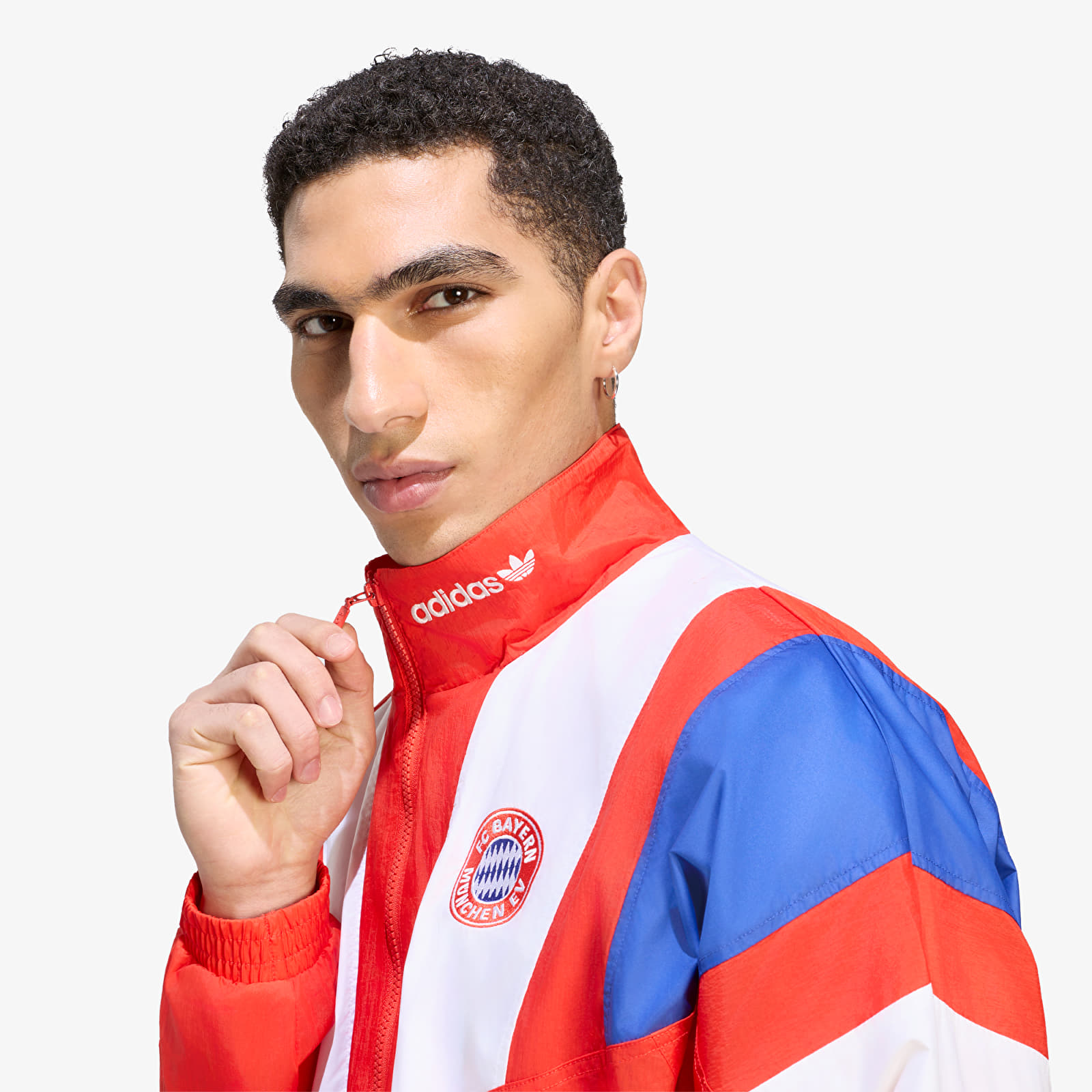 Coach Jackets adidas FC Bayern Muenchen EQT Track Top Red/ White/ Semi Lucid Blue