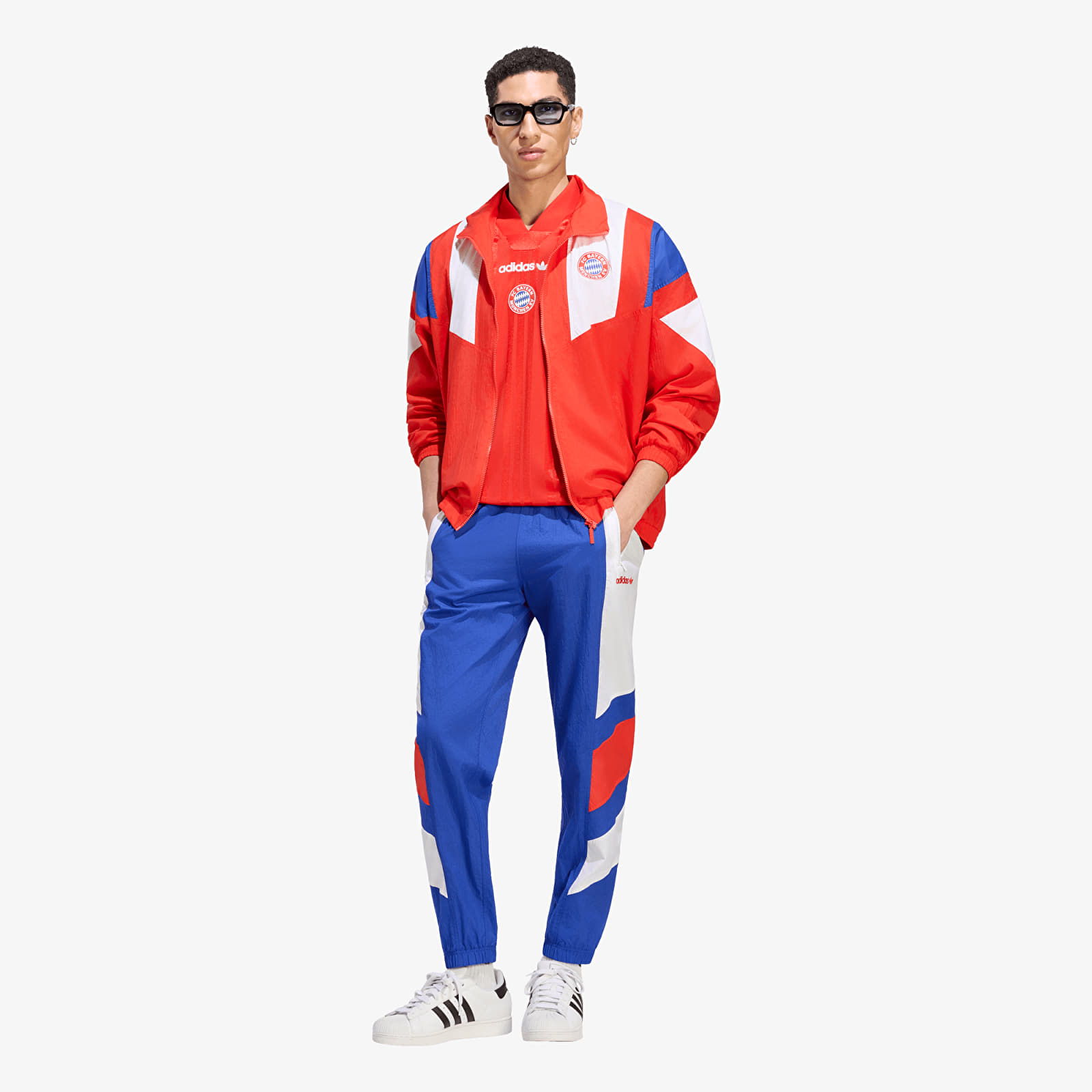 Coach Jackets adidas FC Bayern Muenchen EQT Track Top Red/ White/ Semi Lucid Blue