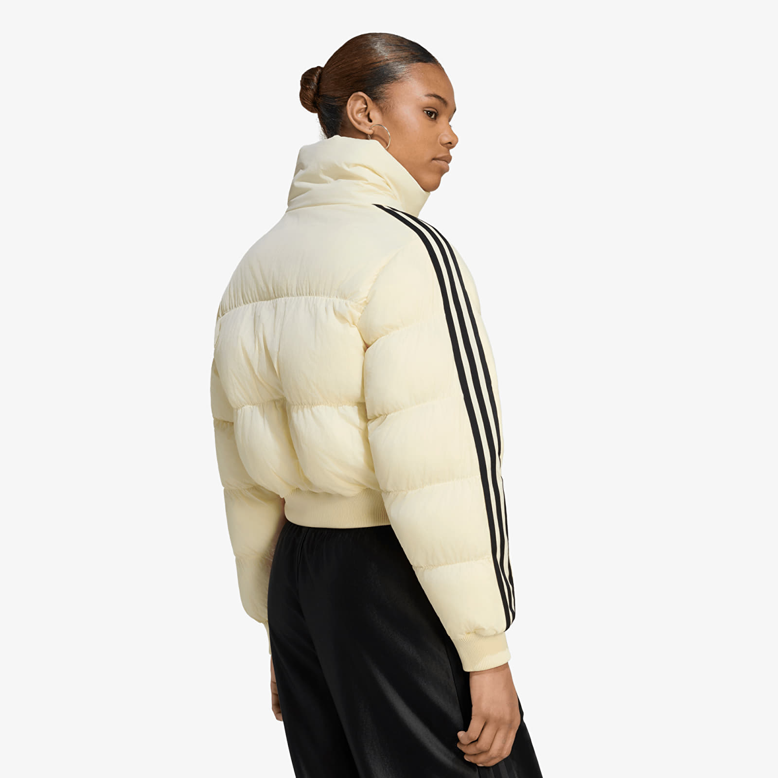 Puffer jackets adidas Adicolor Short Puffer Jacket Warm Vanilla