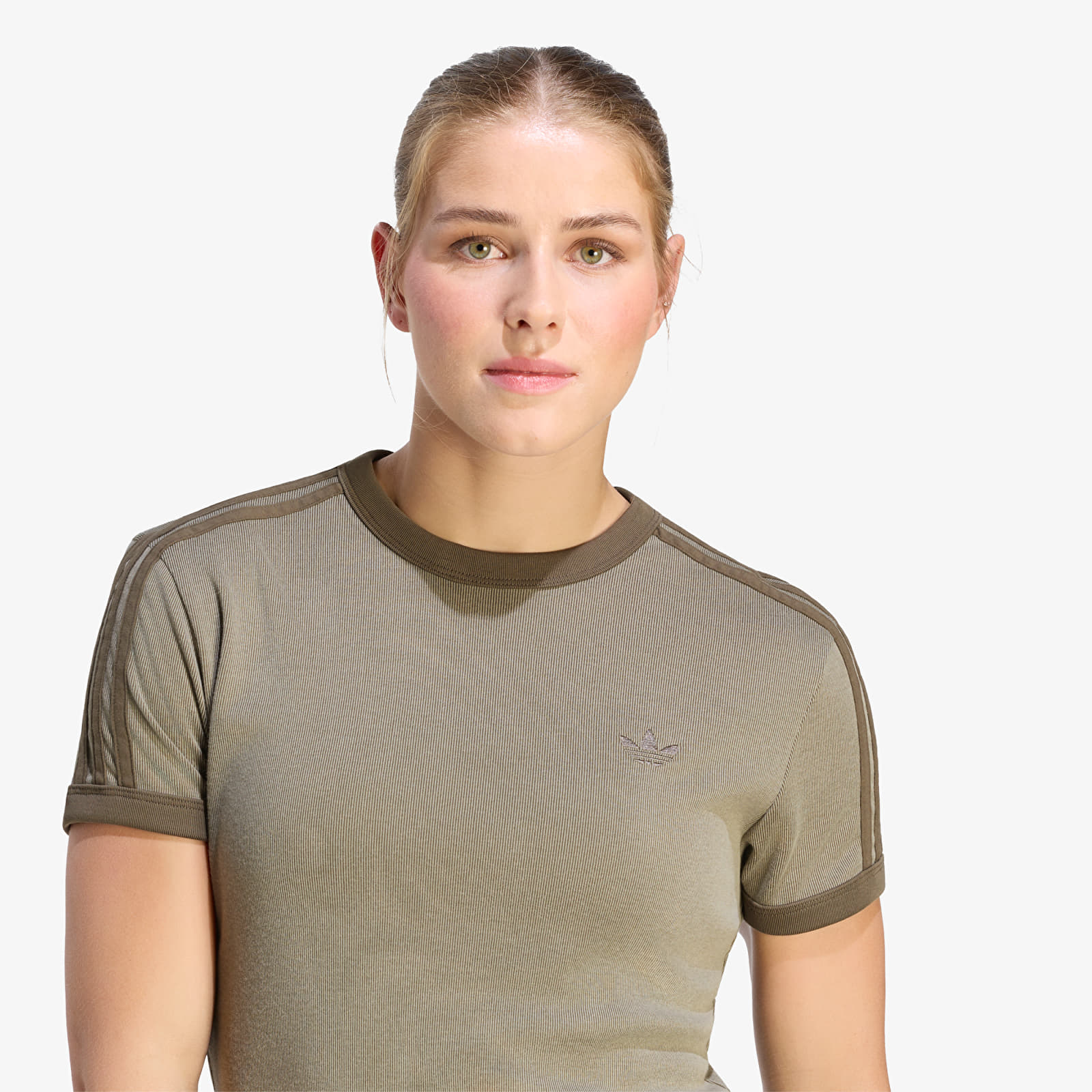Футболки adidas Heather 3-Stripes Cali T-Shirt Branch/ Silver Pebble/ Branch