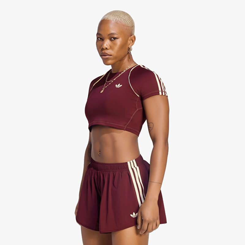 Grudnjak adidas Originals Sport Superstar Bra Tee Maroon