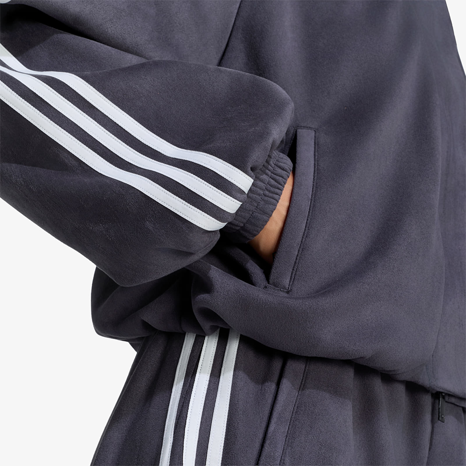 Bombers adidas Adilenium Season 6 Faux Suede Track Top Black