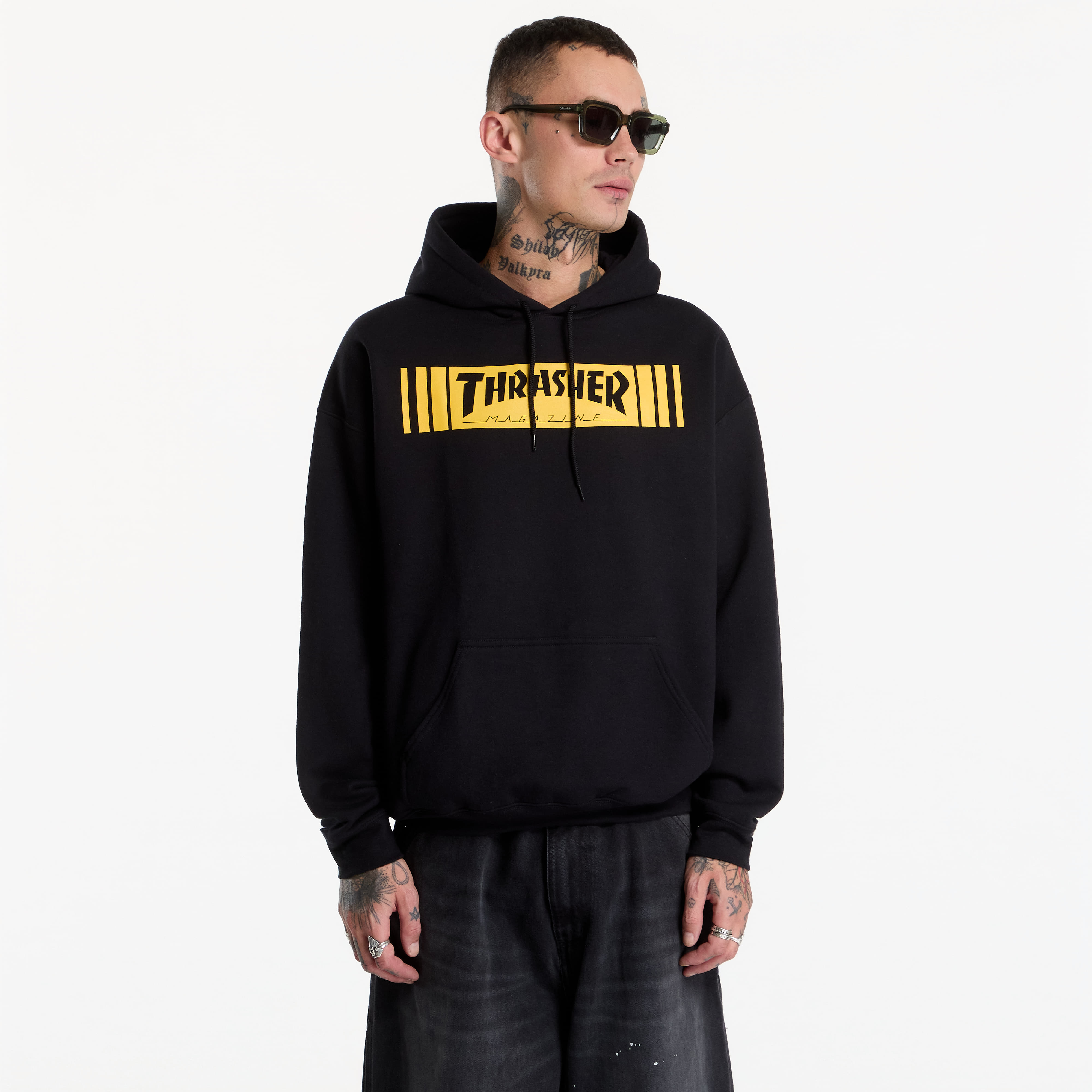 Sweatshirt Thrasher Bar Hoodie Black L