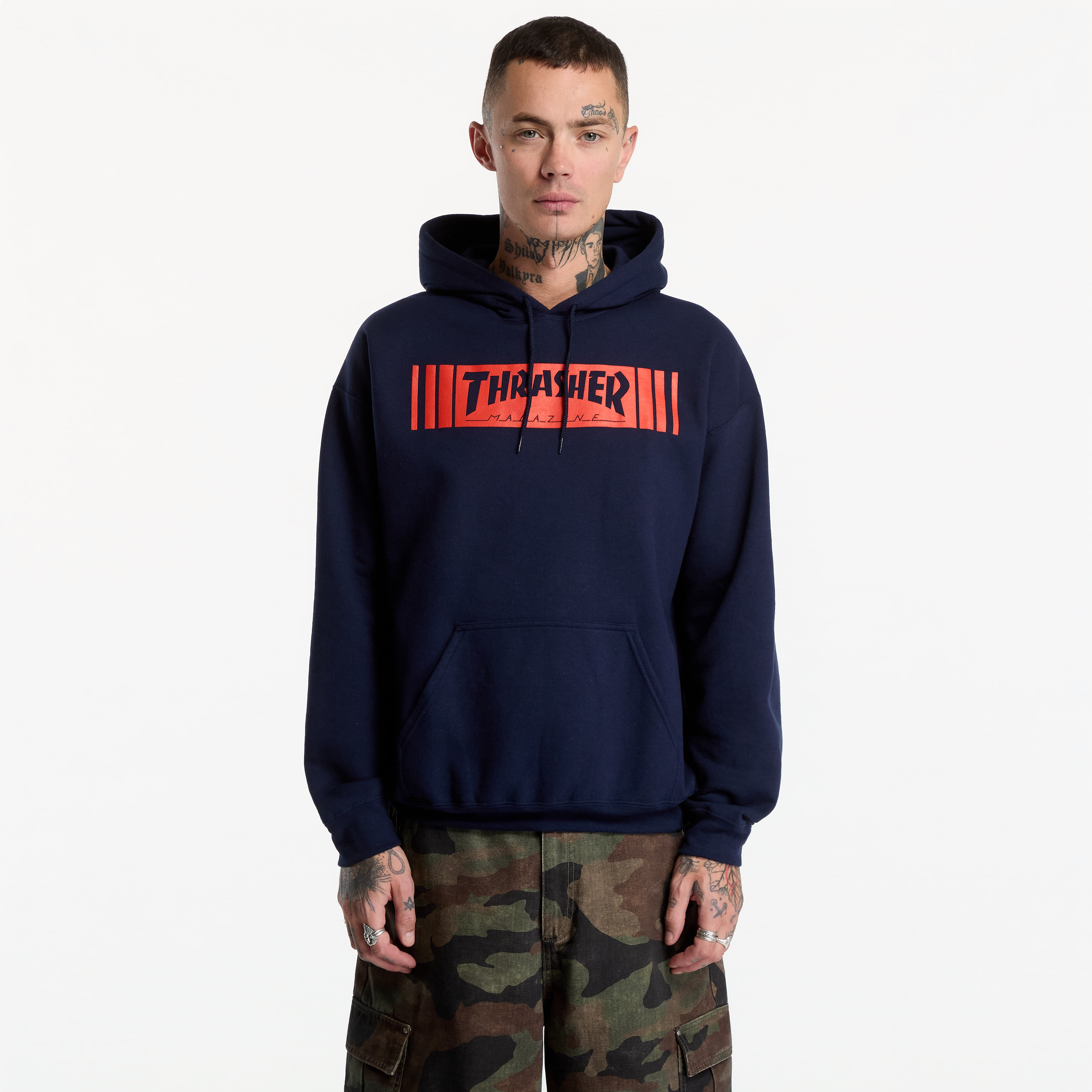 Sweatshirt Thrasher Bar Hoodie Navy M