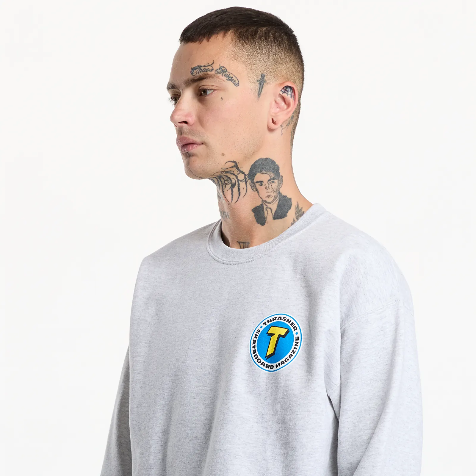 Hoodies e sweatshirts Thrasher Number 1 Redux Crewneck Grey