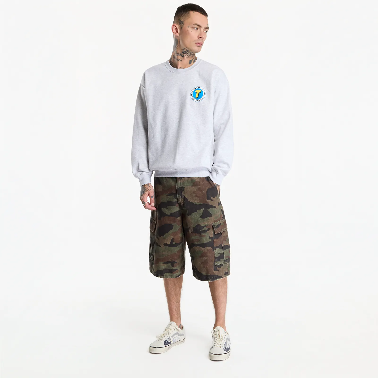 Hoodies e sweatshirts Thrasher Number 1 Redux Crewneck Grey