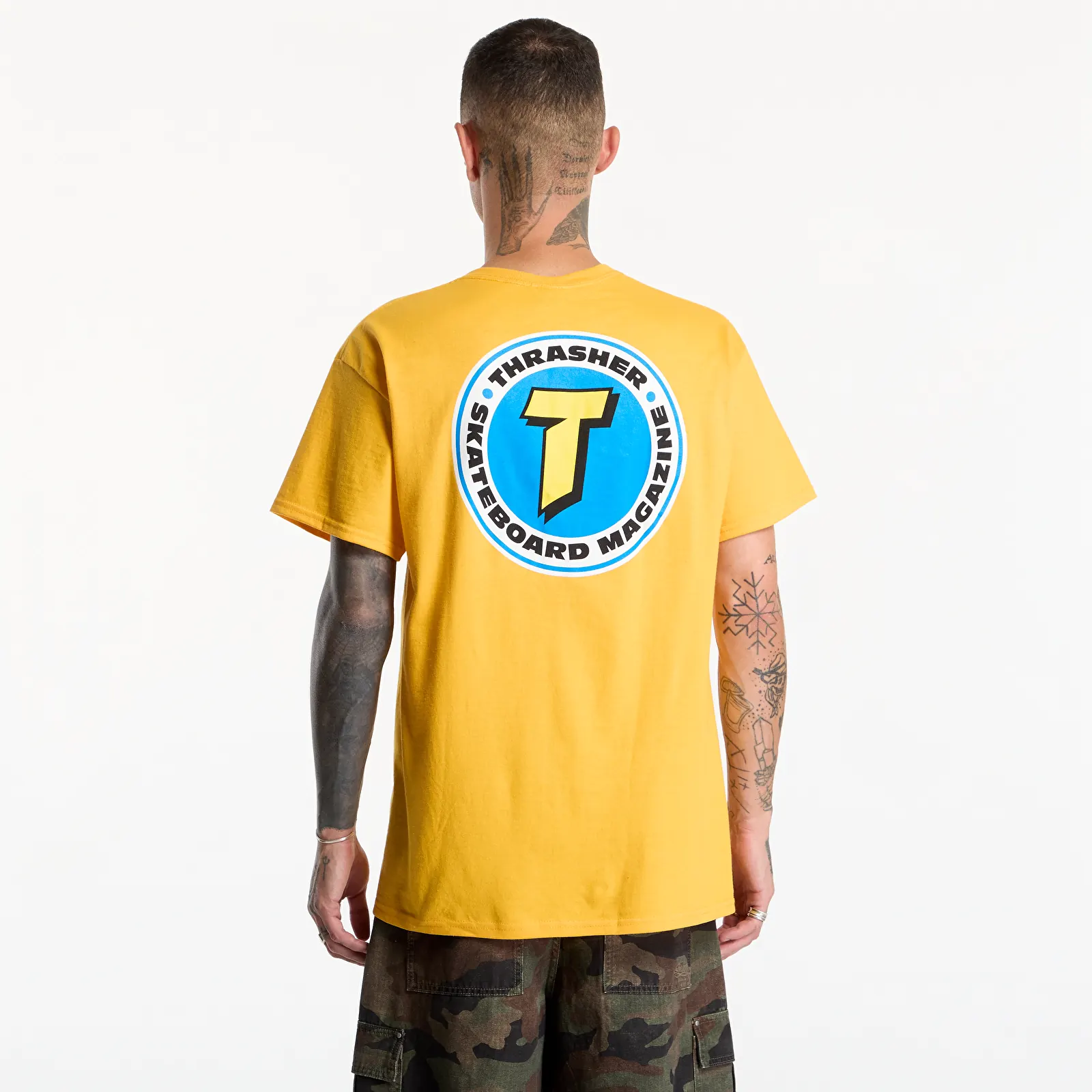 T-shirts Thrasher Number 1 Redux T-Shirt Gold