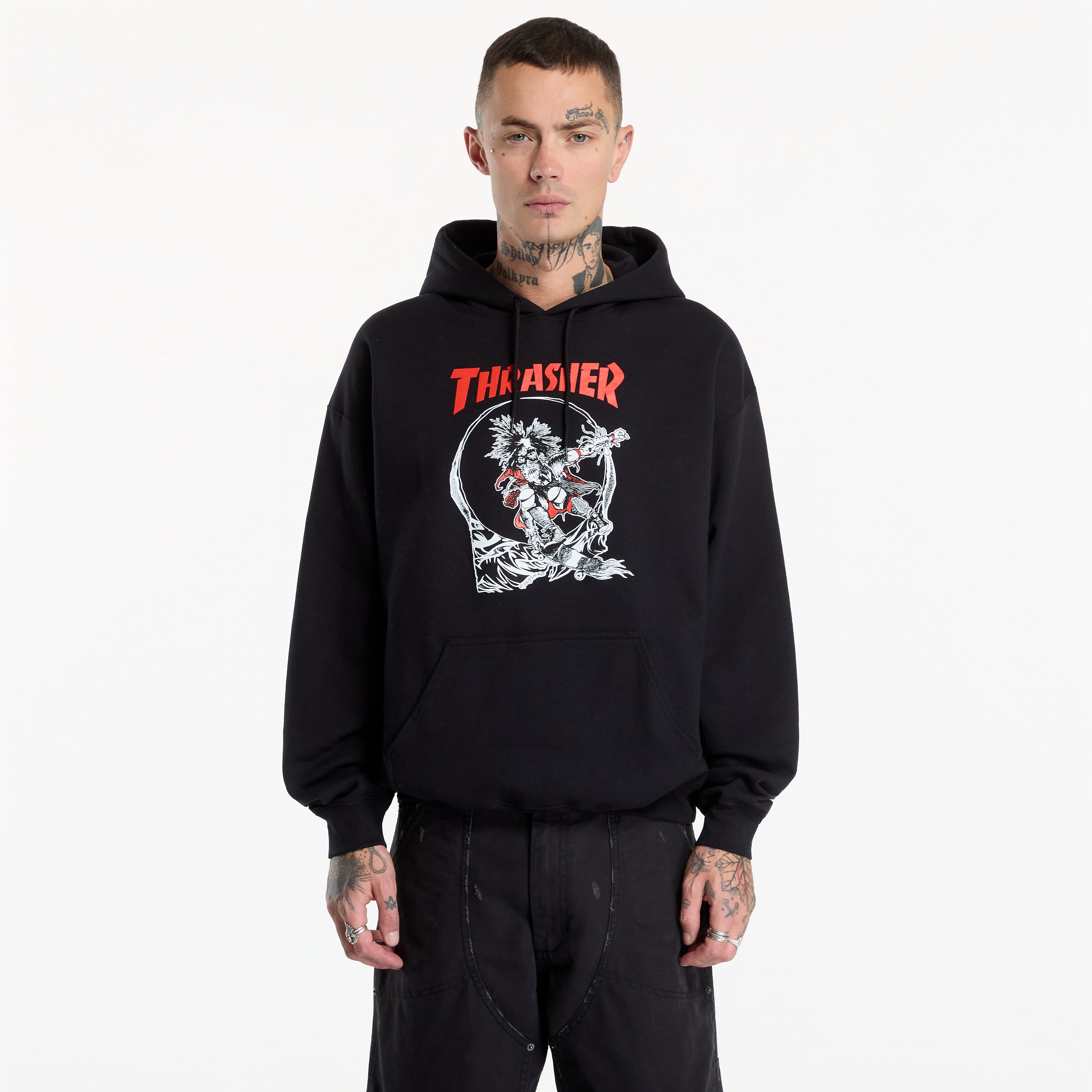 Sweatshirt Thrasher Outlaw Hoodie Black XXL