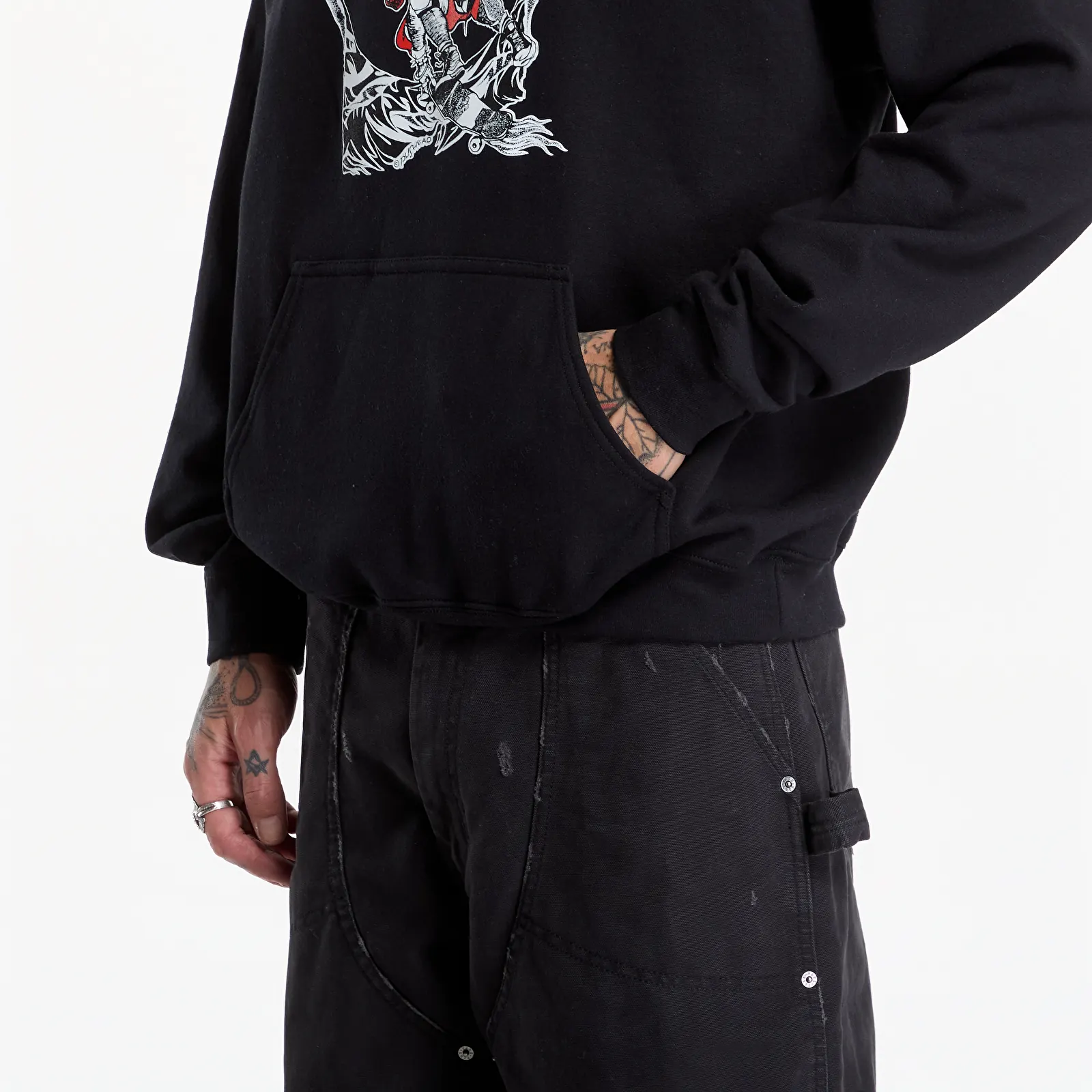 Hoodies and sweatshirts  Thrasher Outlaw Hoodie Black
