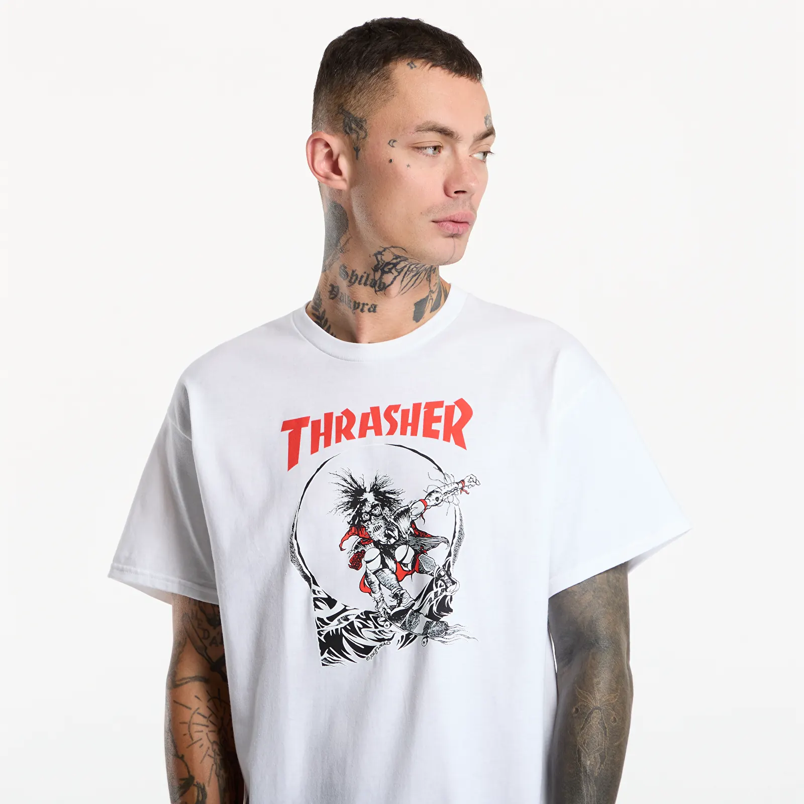 T-shirts Thrasher Outlaw T-Shirt White