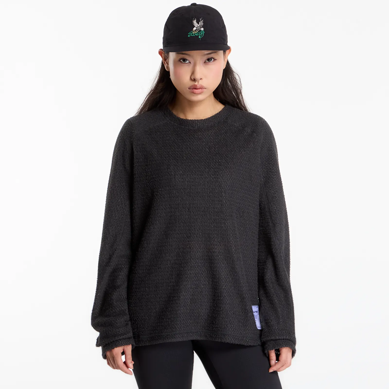 Mikiny Satisfy FuzzFleece AD Long Tee UNISEX Phantom