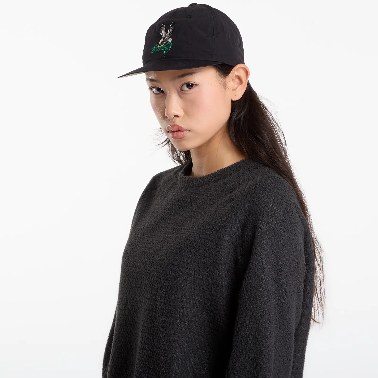 Mikiny Satisfy FuzzFleece AD Long Tee UNISEX Phantom