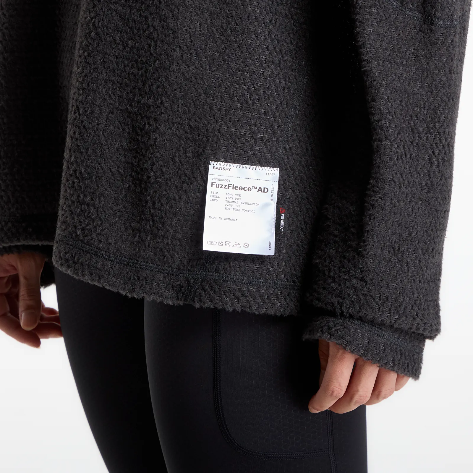 Mikiny Satisfy FuzzFleece AD Long Tee UNISEX Phantom