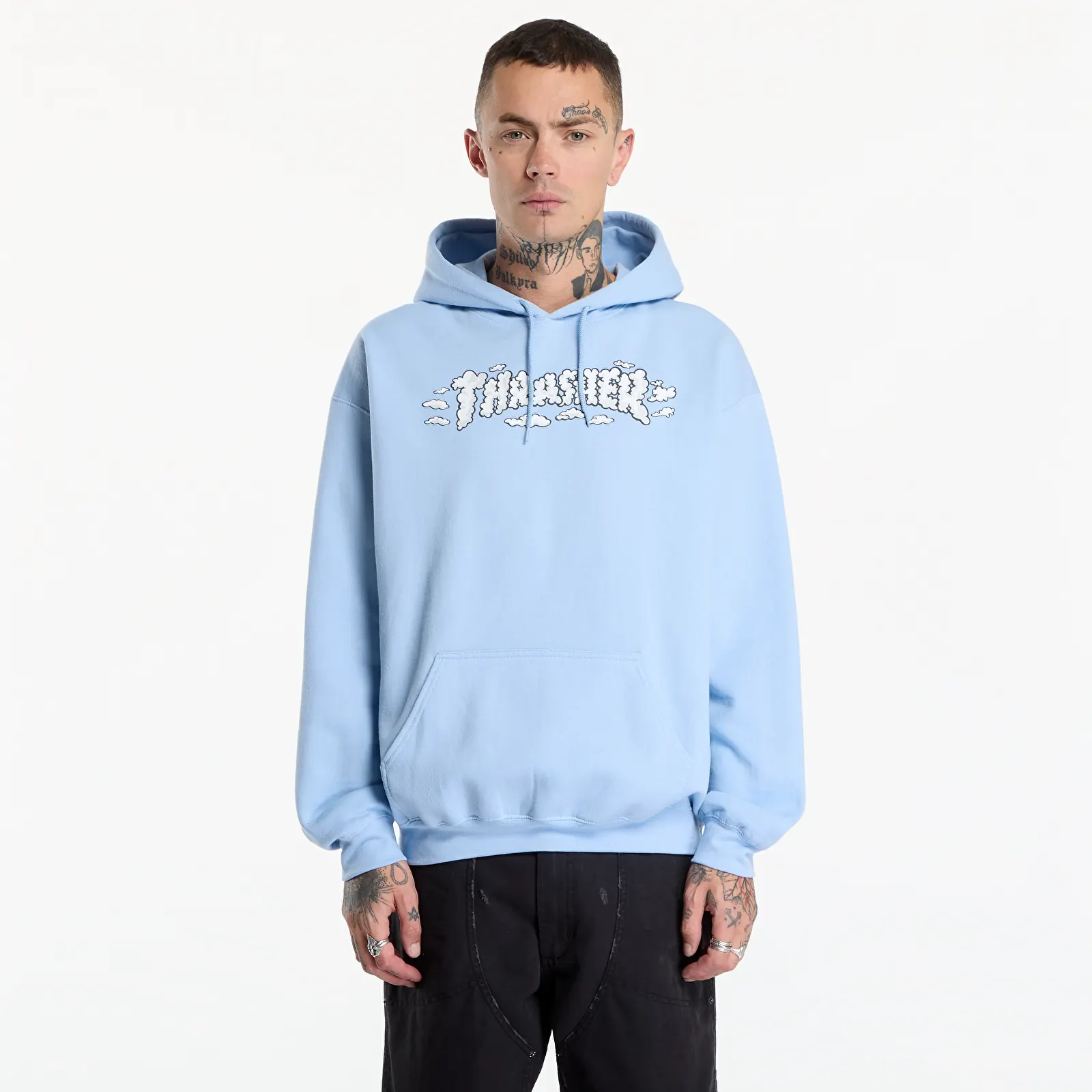 Hoodies and sweatshirts  Thrasher Clouds by Spanky Hoodie Light Blue