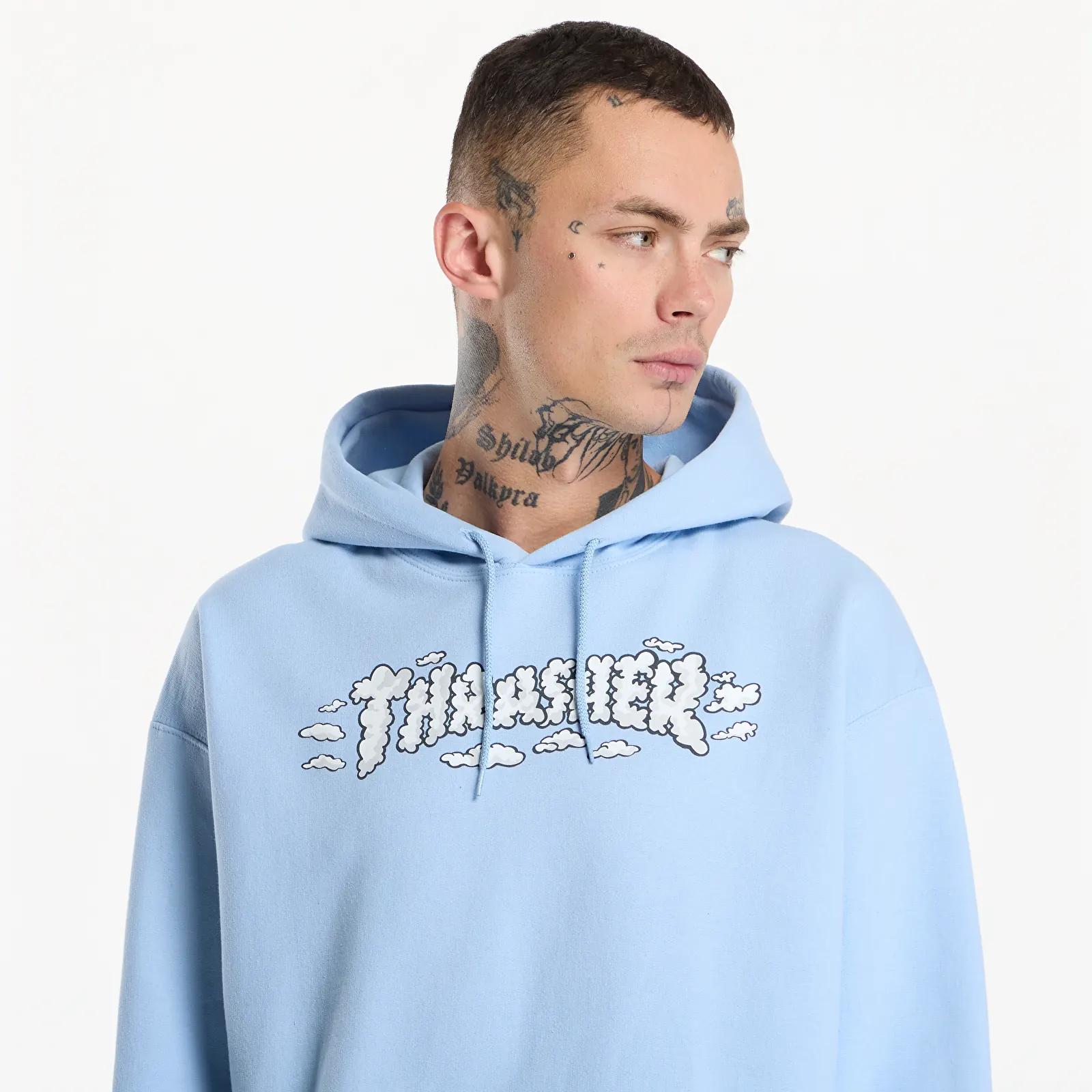 Hoodies and sweatshirts  Thrasher Clouds by Spanky Hoodie Light Blue