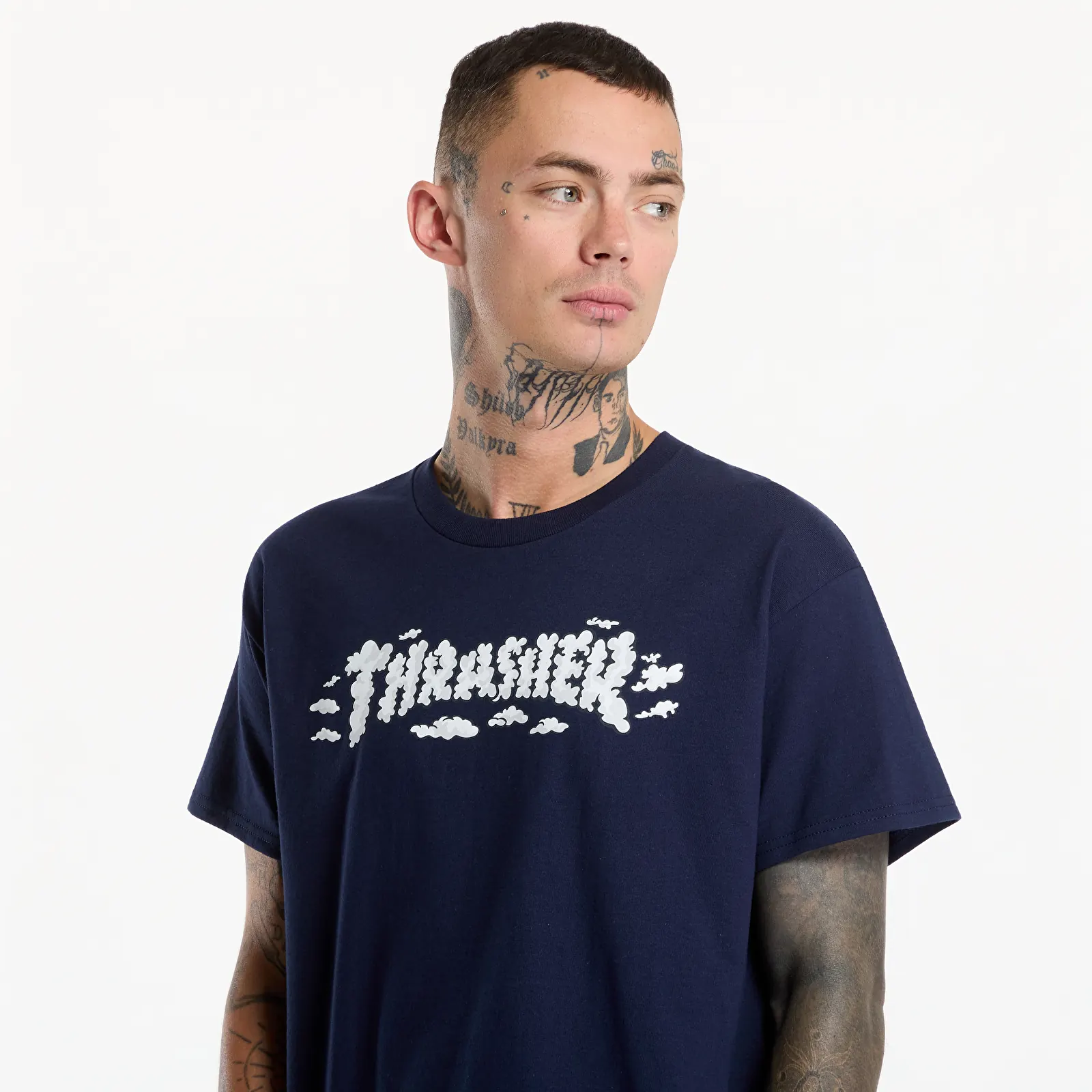 Camisetas Thrasher Clouds by Spanky T-Shirt Navy
