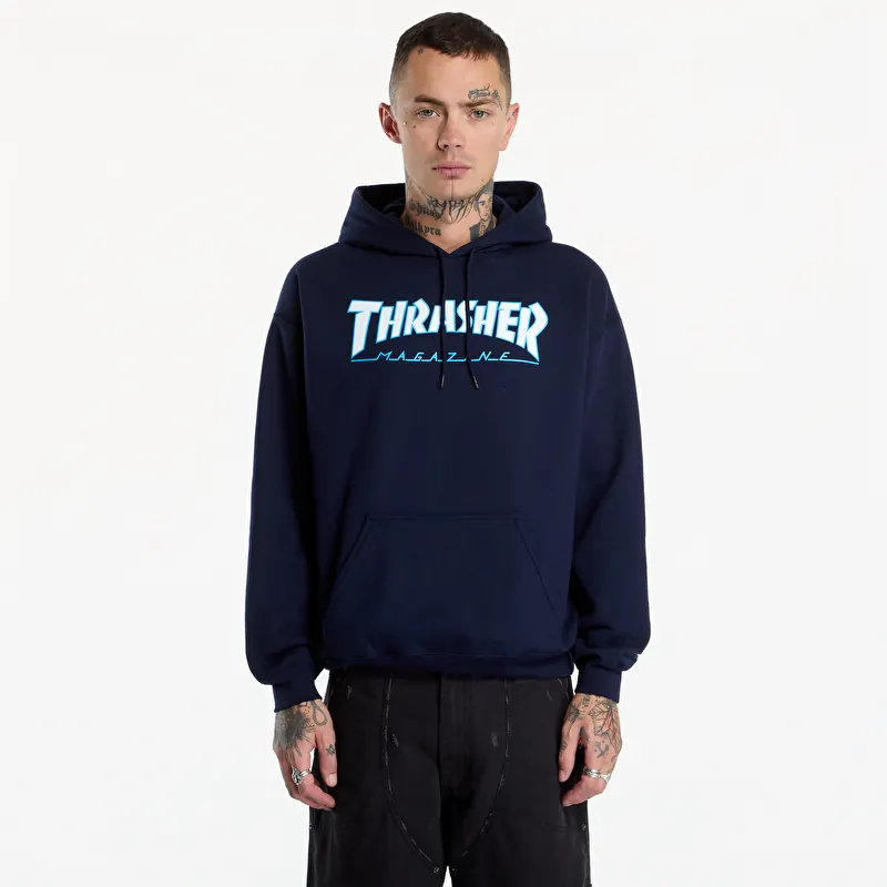 Sweatshirt Thrasher Outlined Hoodie Navy