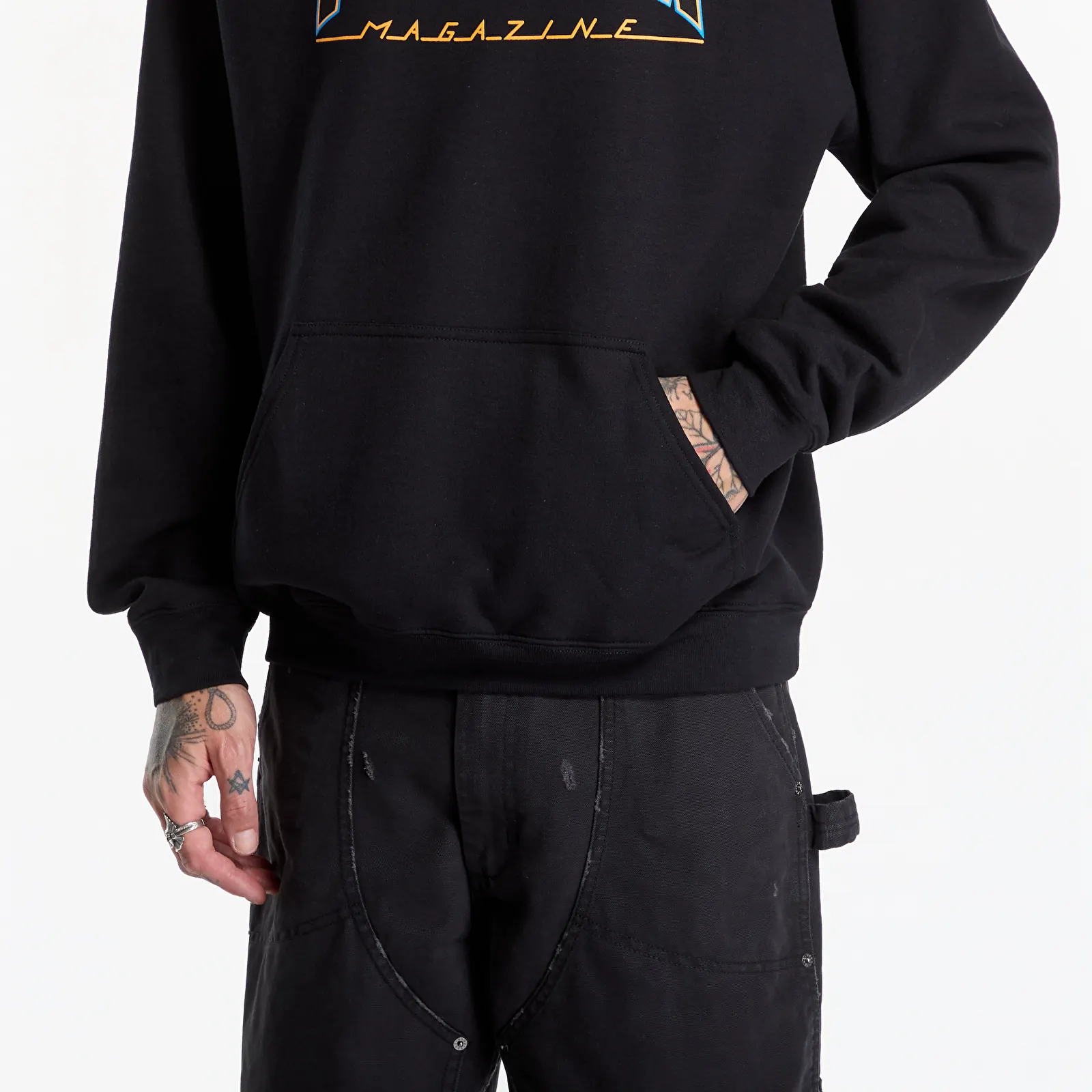 Hoodies and sweatshirts  Thrasher Flame Hoodie Black