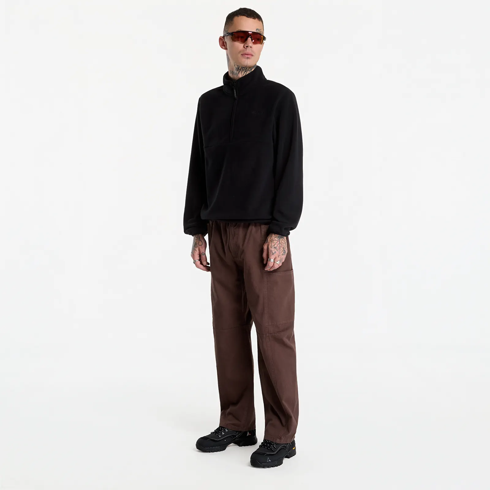 Hupparit ja collegepaidat Gramicci Thermal Fleece Pullover Black
