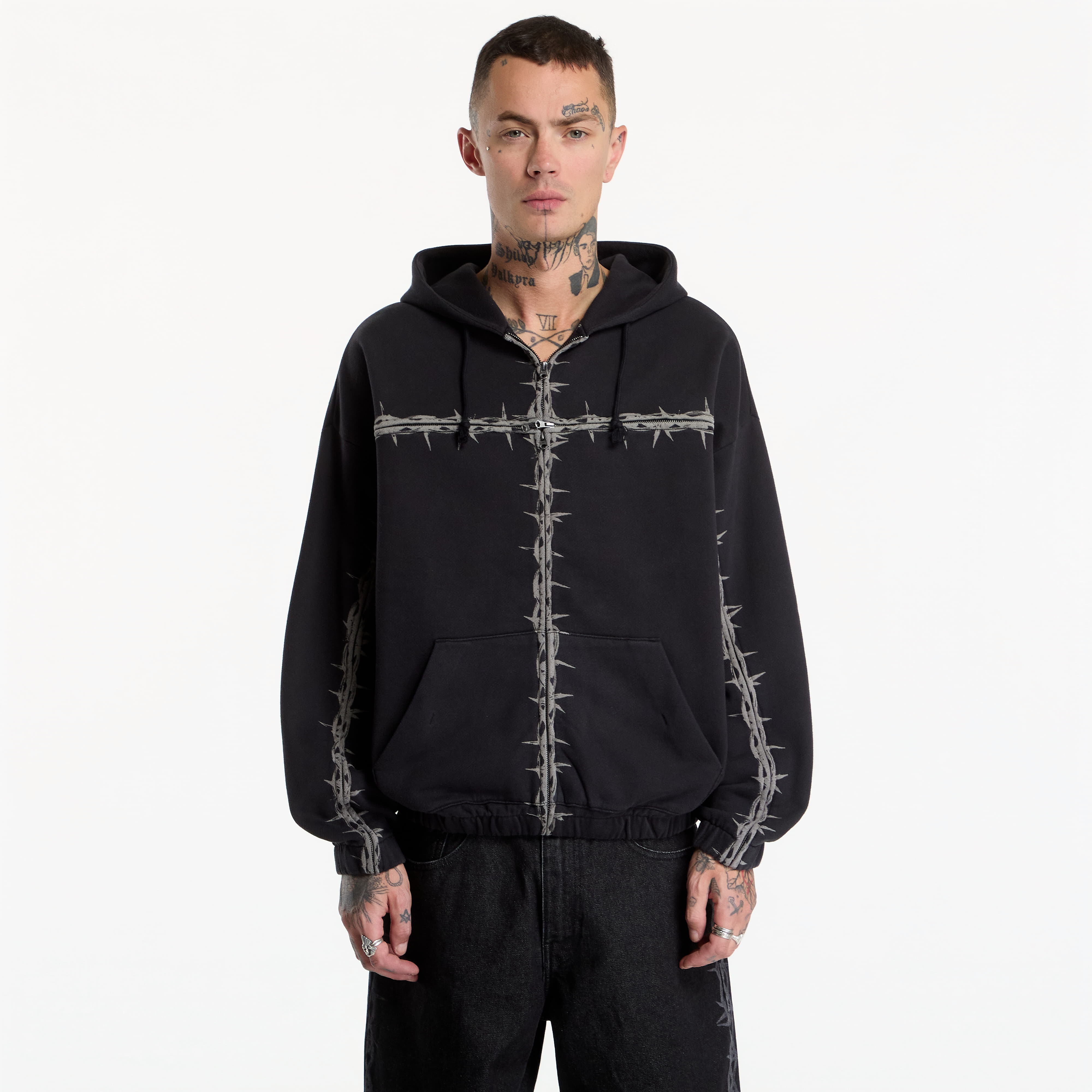 Sweatshirt Vans A.O.D. T Zipped Hoodie Black L