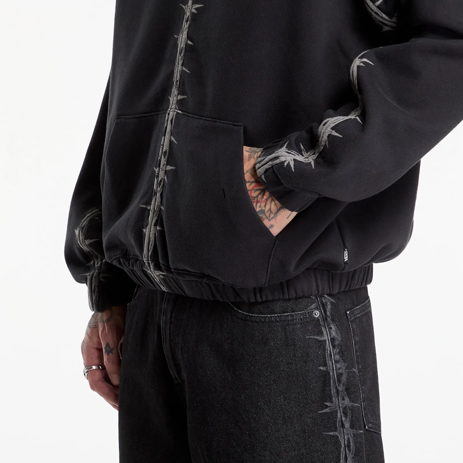 Hoodies and sweatshirts  Vans A.O.D. T Zipped Hoodie Black