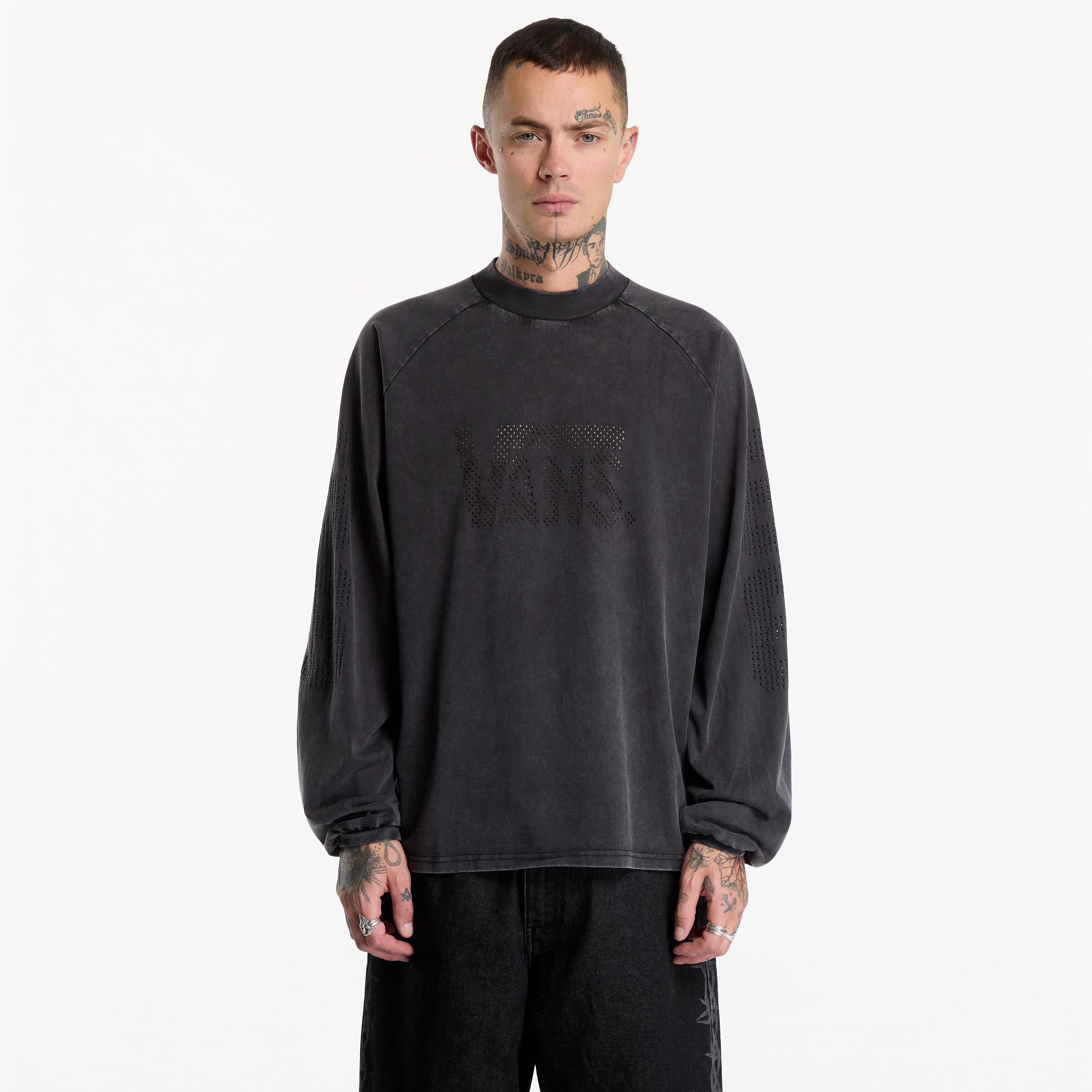 T-shirt Vans A.O.D. Lasered Longsleeve T-Shirt Black XL