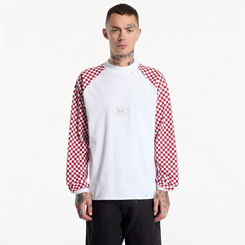 Vans A.O.D. Racing Longsleeve T-Shirt Haute Red