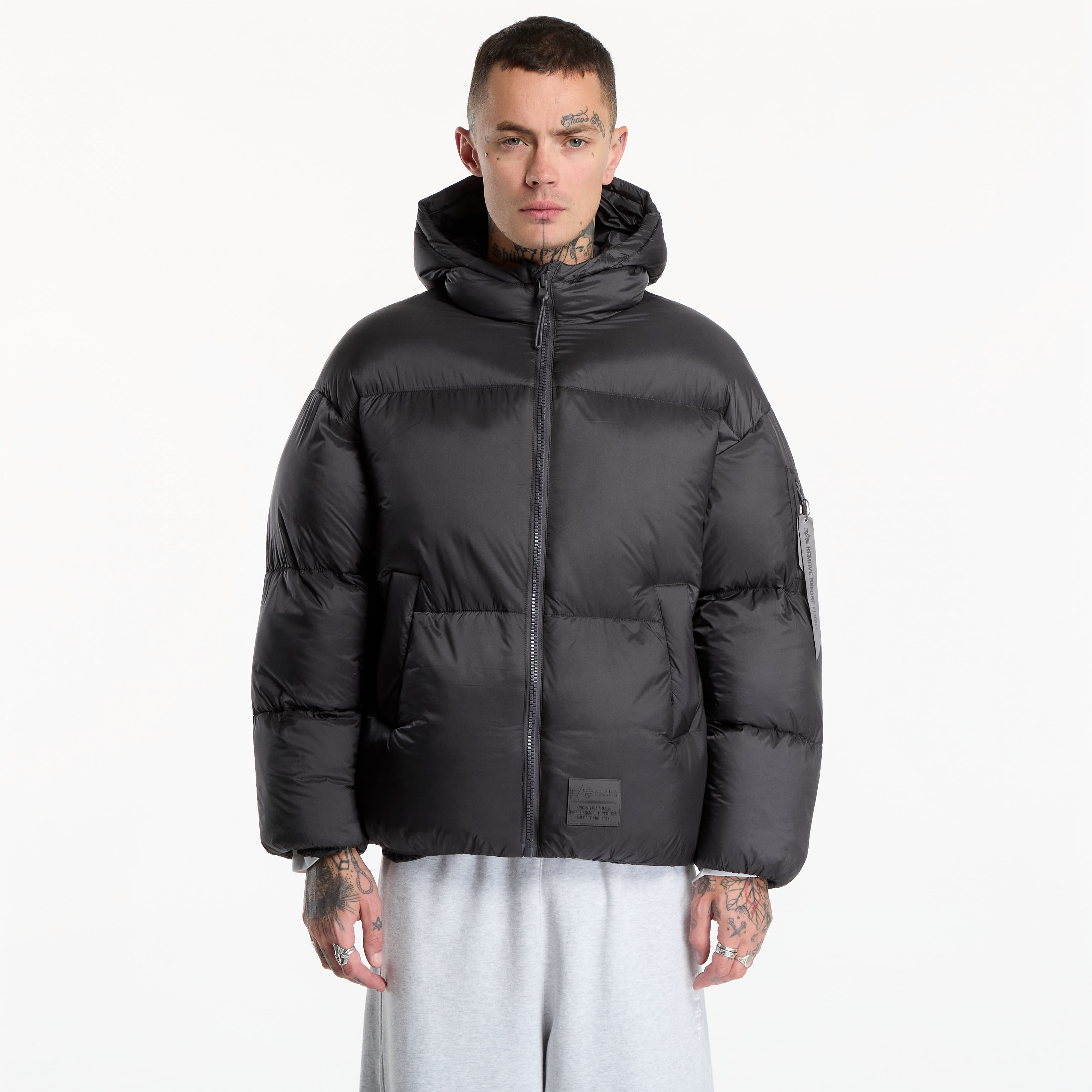 Jacket Alpha Industries Cloud Puffer Bomber Vintage Grey L