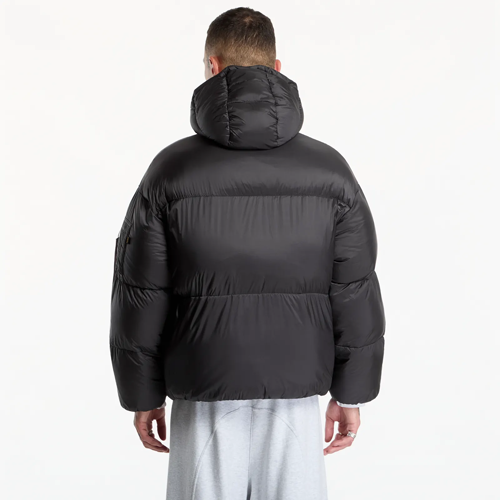 Vestes en duvet homme Alpha Industries Cloud Puffer Bomber Vintage Grey