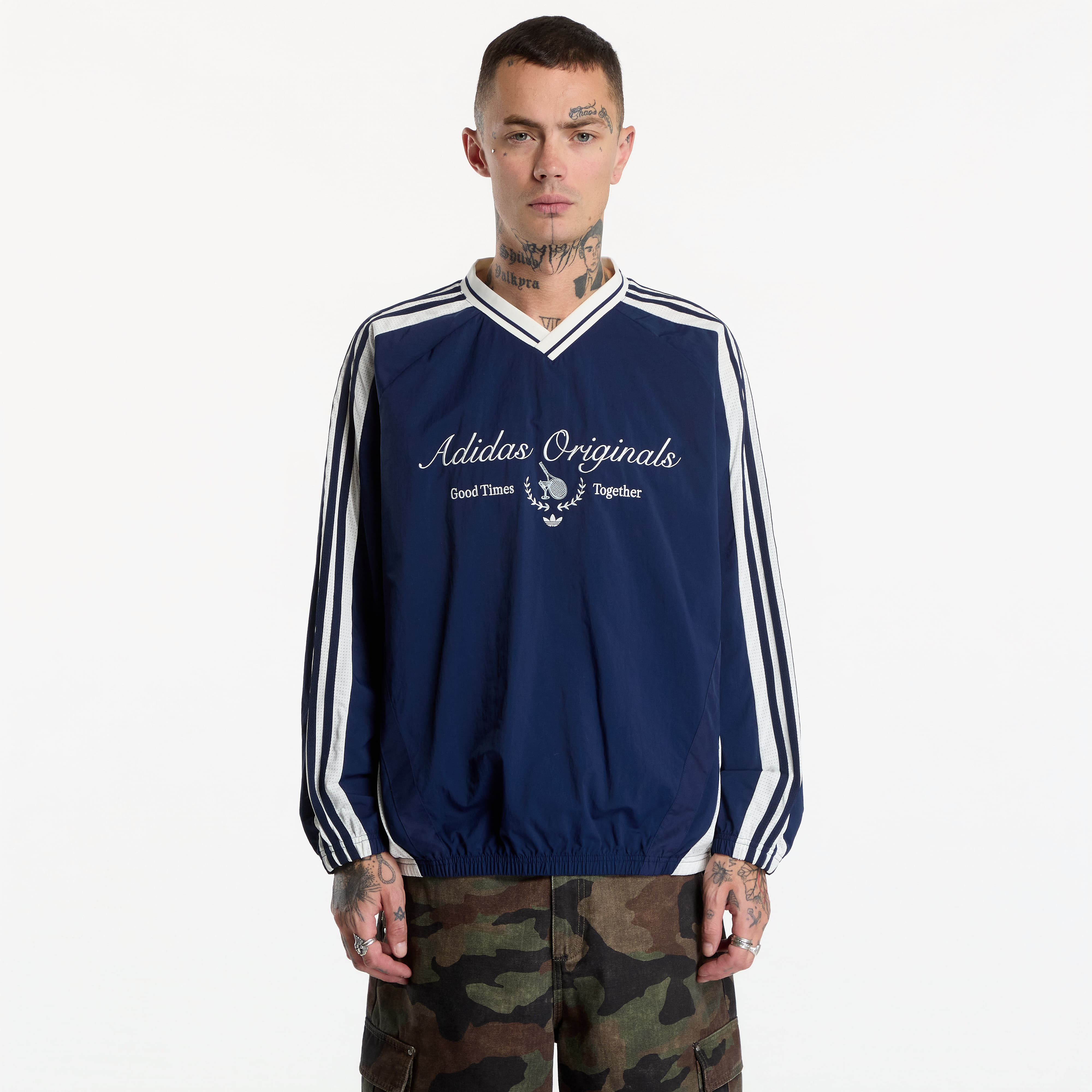 Sweatshirt adidas Light Woven Crew M Night Indigo M