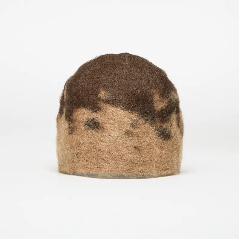 Gramicci Mohair Splatter Beanie Taupe Splatter