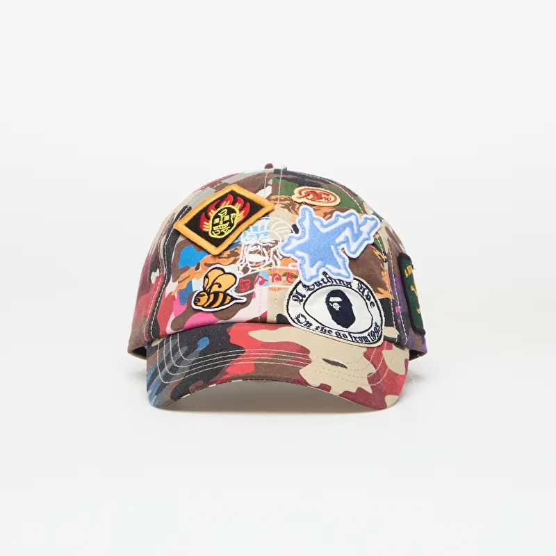A Bathing Ape Hybird Camo Multi Logo Cap Multi