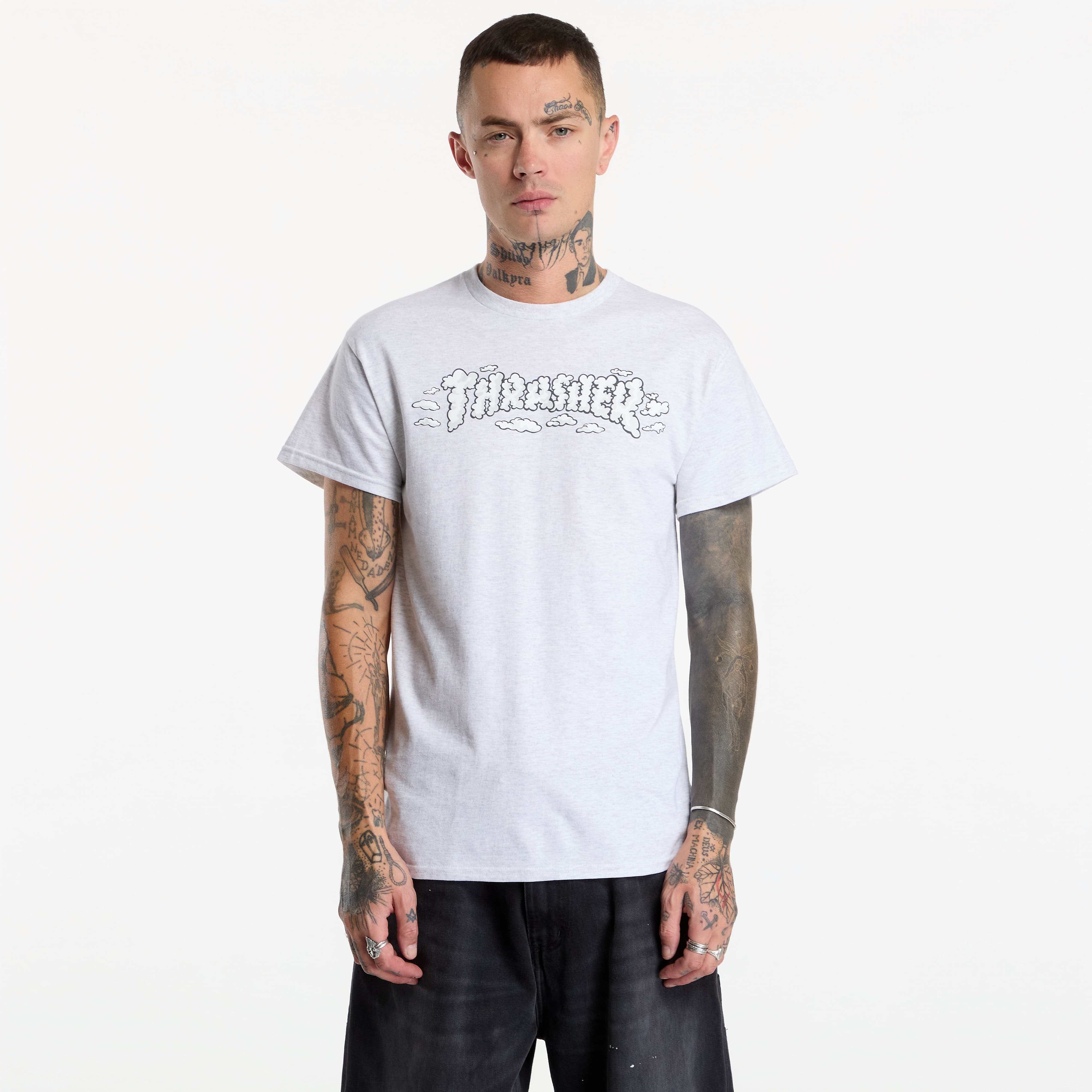 T-shirt Thrasher Clouds by Spanky T-Shirt Grey L