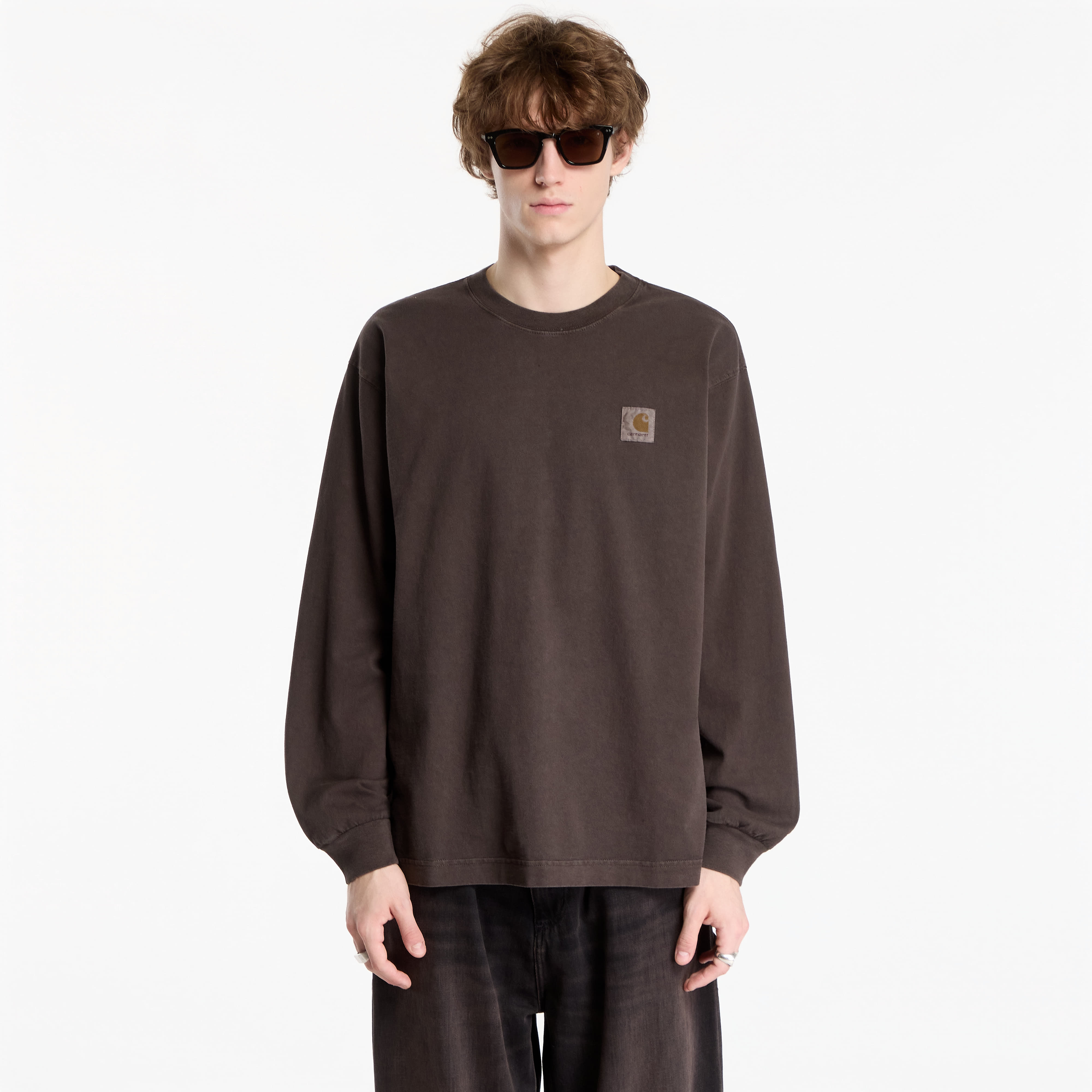 Tricou Carhartt WIP L/S Vista T-Shirt UNISEX Tobacco Garment Dyed XL