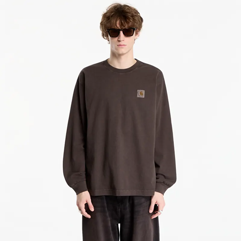 T-shirt Carhartt WIP L/S Vista T-Shirt UNISEX Tobacco Garment Dyed