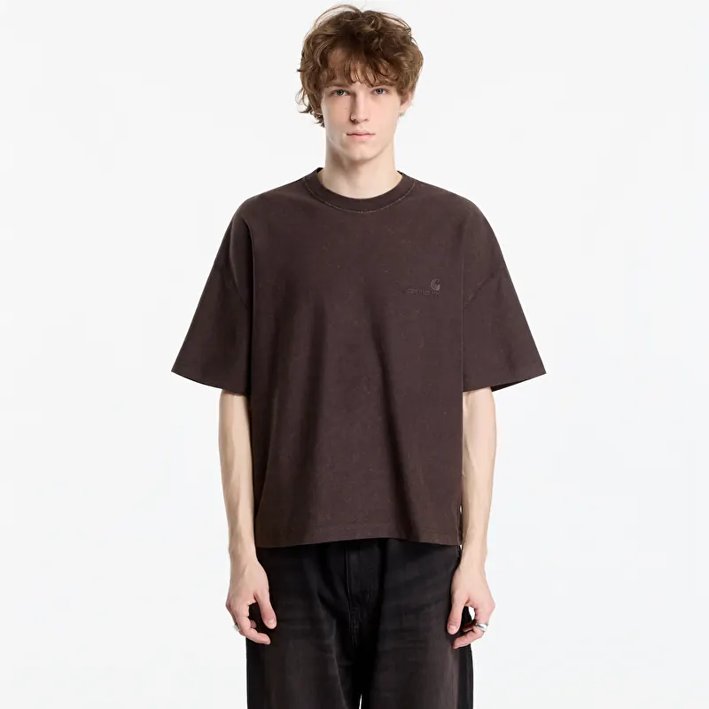 T-shirt Carhartt WIP S/S Lambert T-Shirt UNISEX Tobacco Moon Wash