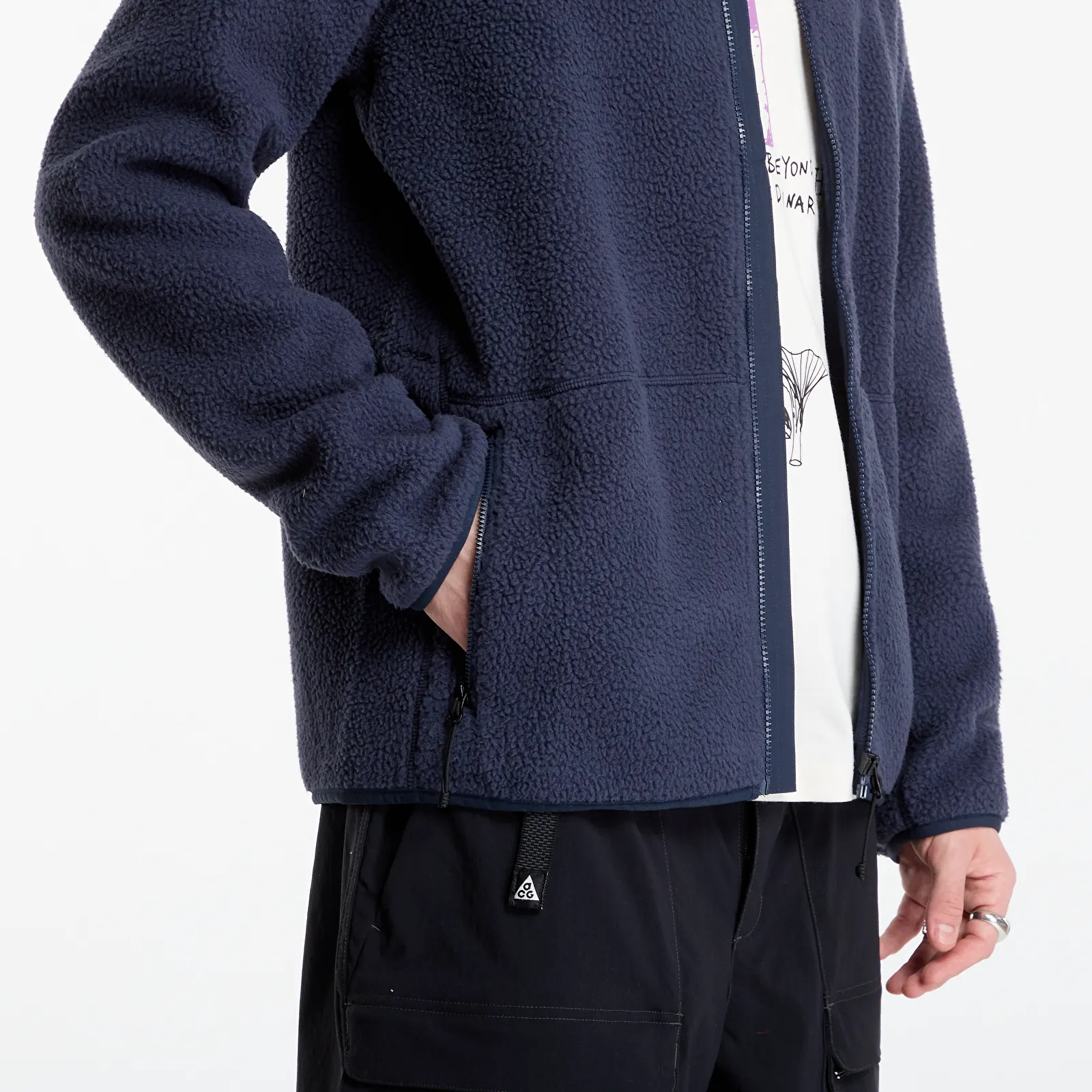 Mikiny Haglöfs Funäs Pile Hood Tarn Blue