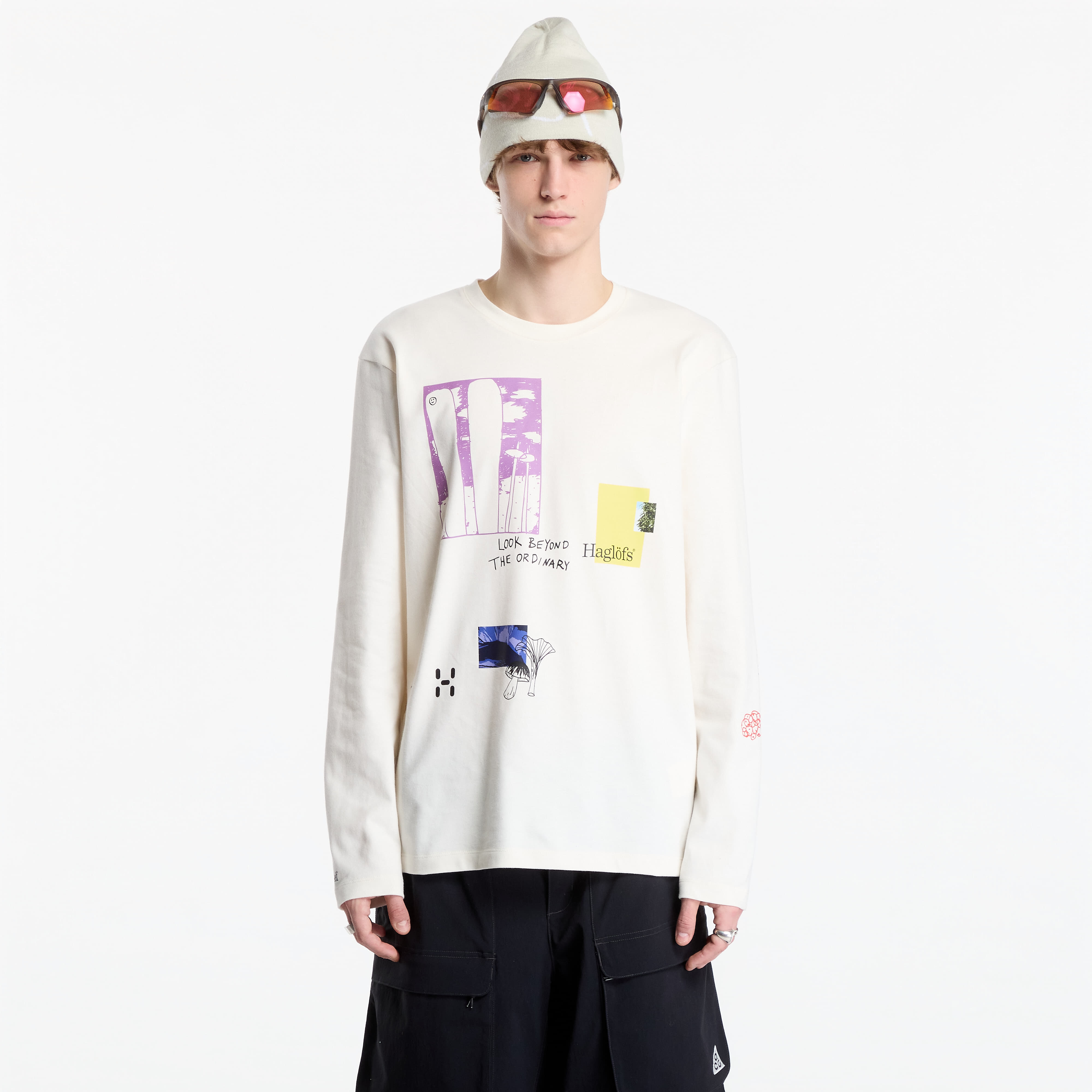 T-shirt Haglöfs LS Tee Beigetu Beige M