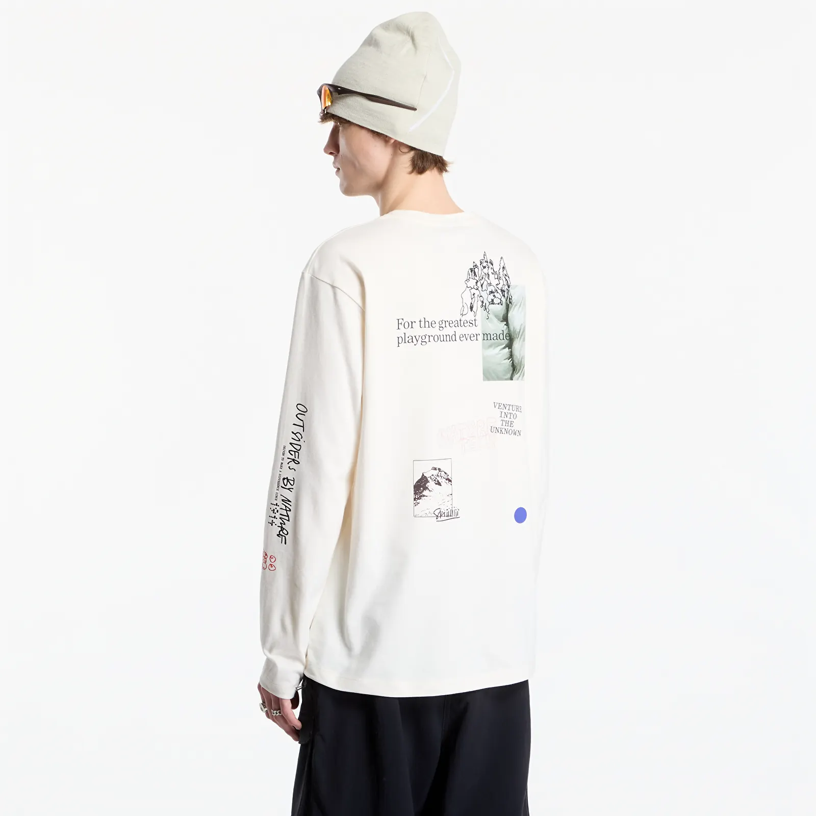 Trička Haglöfs LS Tee Beigetu UNISEX Beige