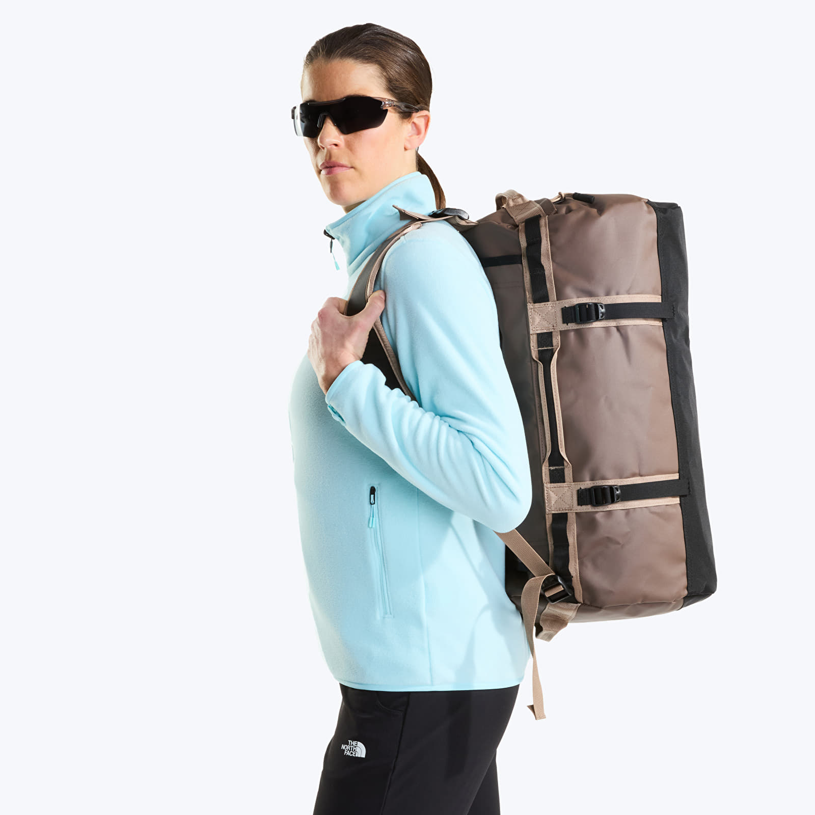 Duffle-kott The North Face Base Camp Duffel - S Smokey Brown/TNF Black/Garnet