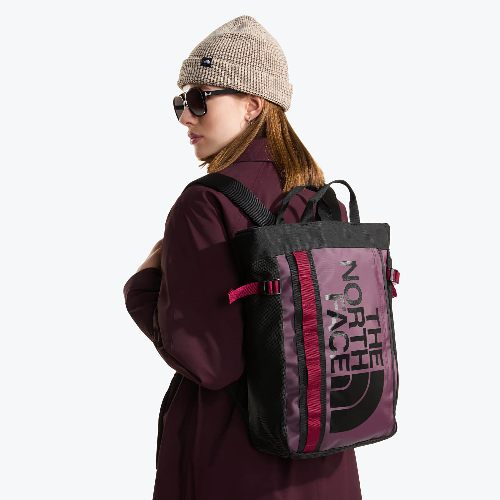 Рюкзаки The North Face Base Camp Tote Pack Deep Burgundy/TNF Black