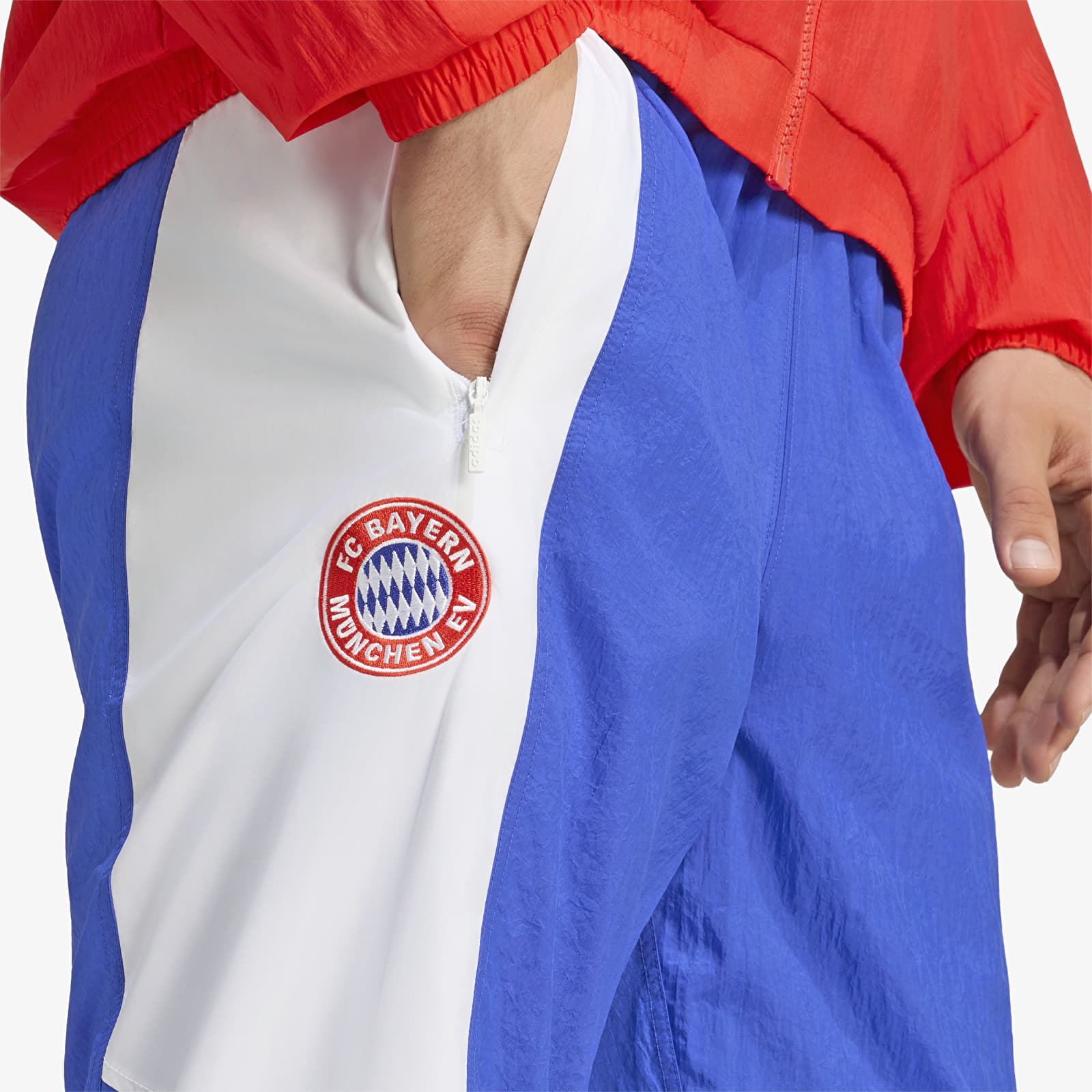 Pants adidas FC Bayern Muenchen EQT Track Pants Semi Lucid Blue/ White/ Red