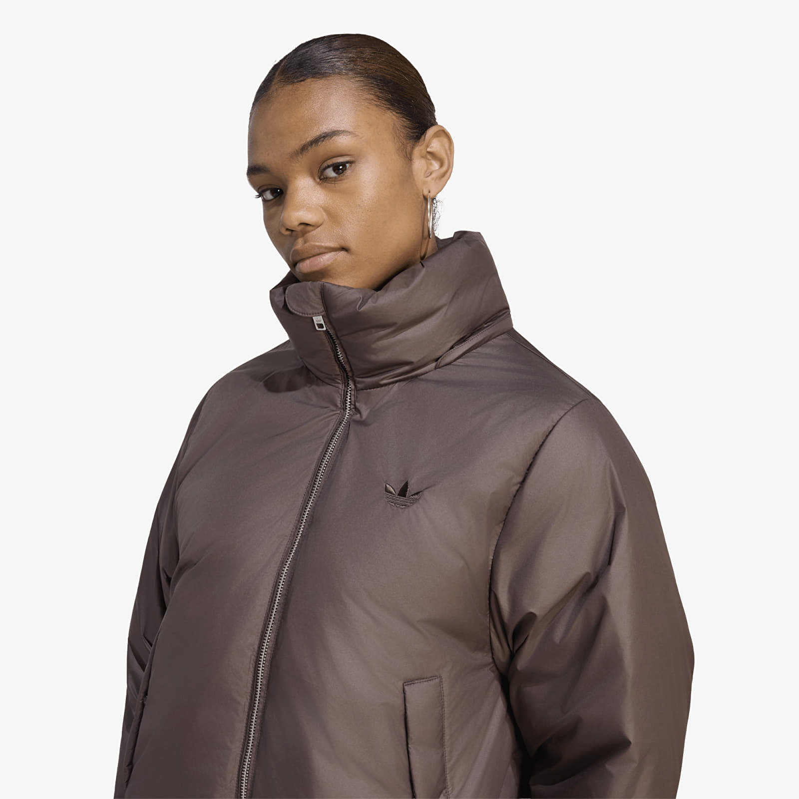 Vestes  adidas Ess Down Hooded Puffer Jacket Aurora Coffee