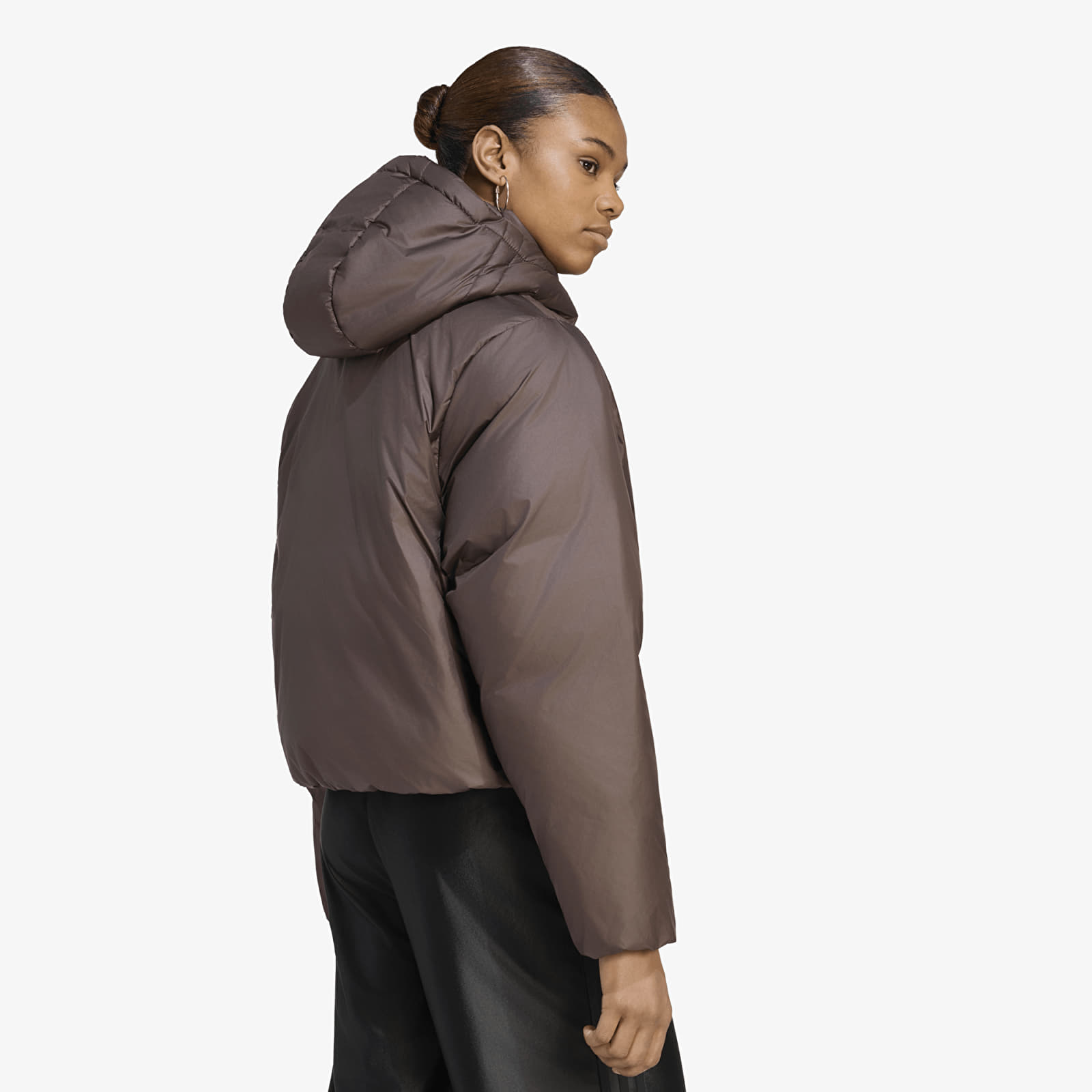 Vestes  adidas Ess Down Hooded Puffer Jacket Aurora Coffee