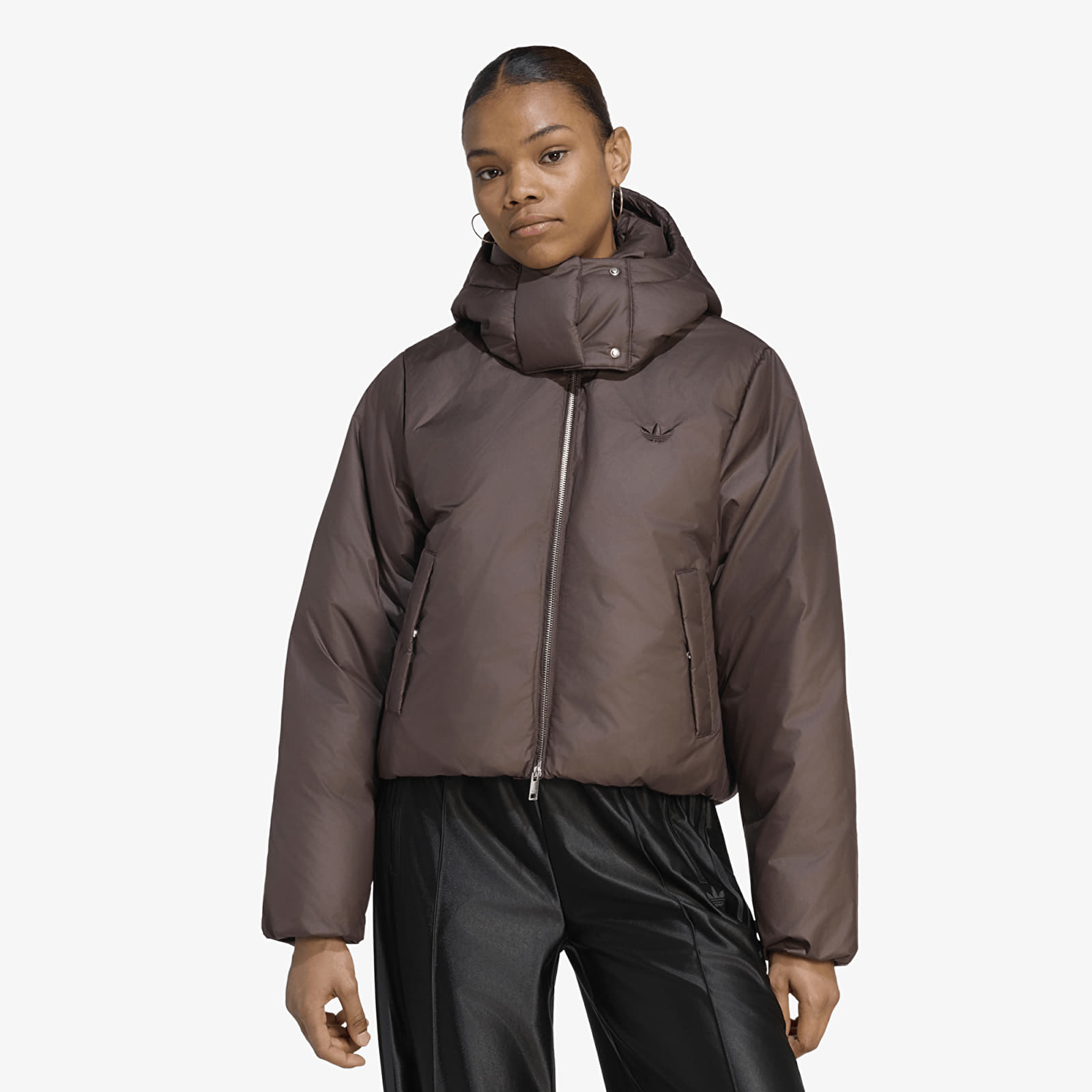 Vestes  adidas Ess Down Hooded Puffer Jacket Aurora Coffee