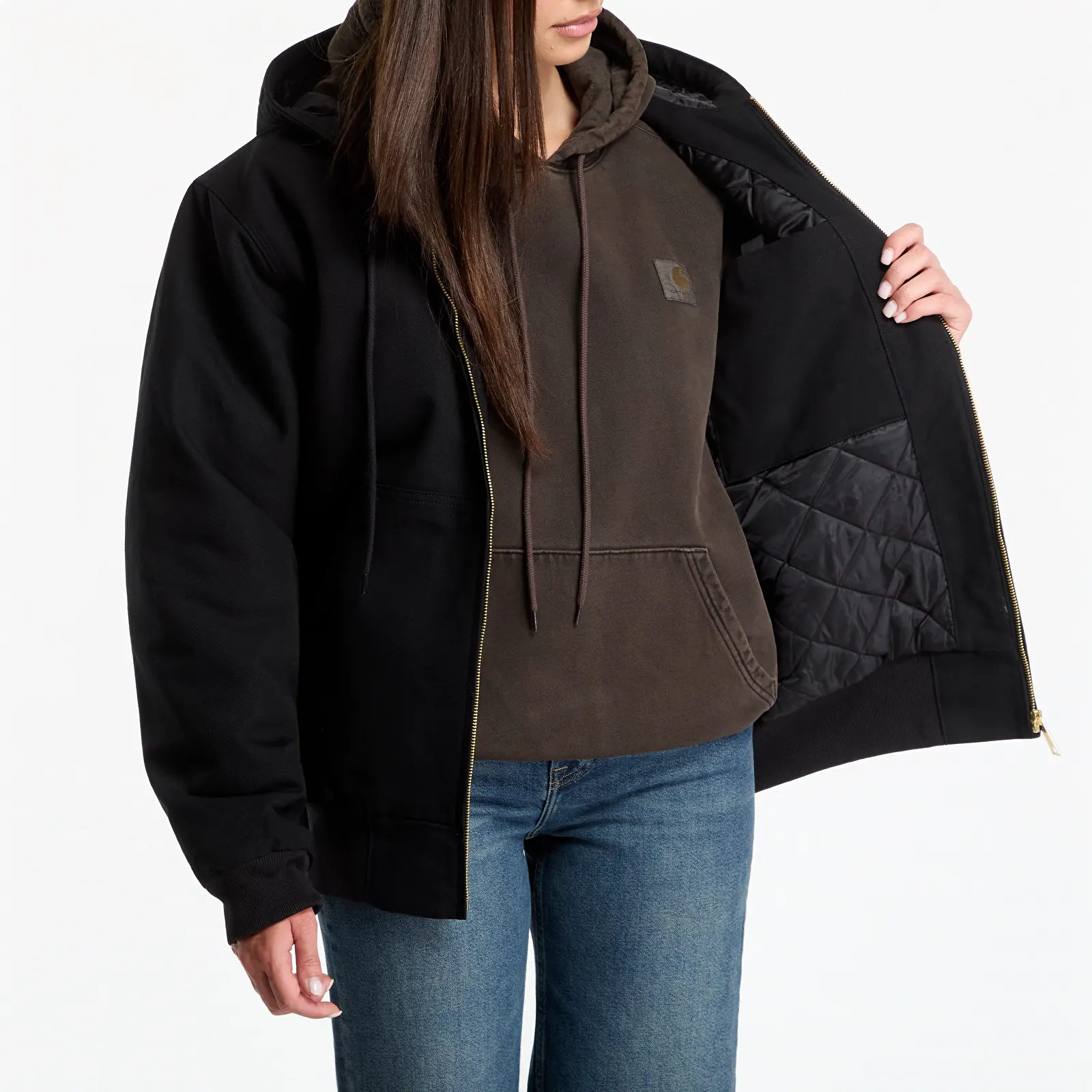 Jakker til mænd Carhartt WIP OG Active Jacket UNISEX Black Rigid