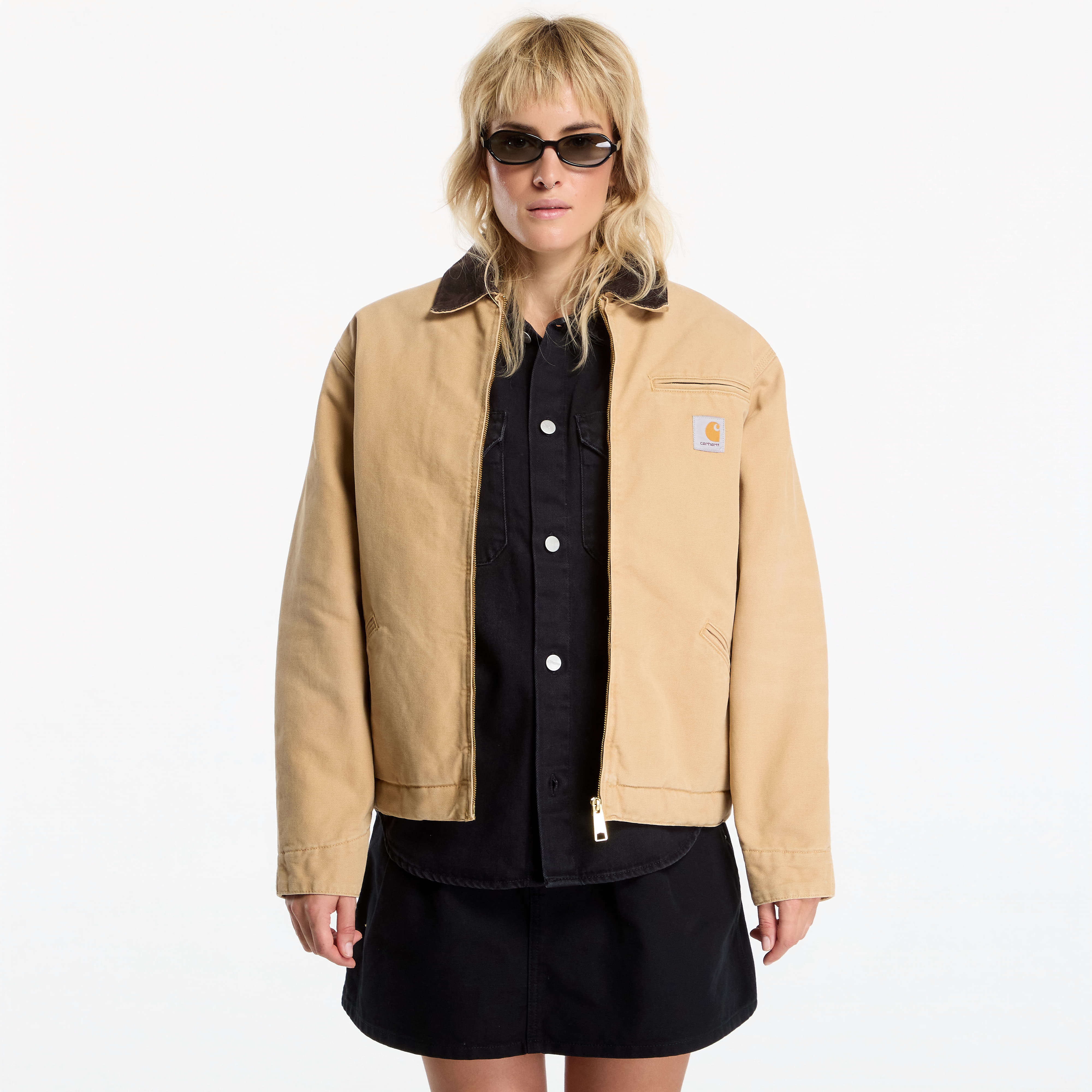 Jakke Carhartt WIP OG Detroit Jacket UNISEX WIP Dusty H/ Tobacco Stone Canvas L