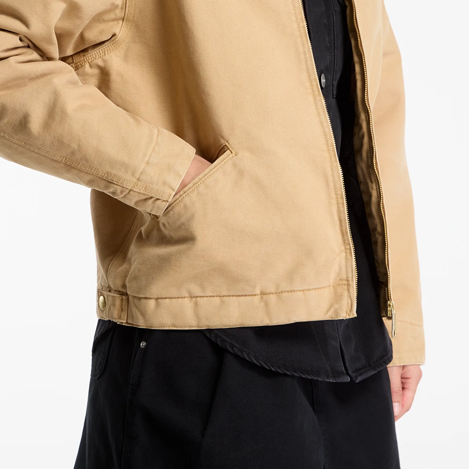 Vestes  Carhartt WIP OG Detroit Jacket UNISEX WIP Dusty H/ Tobacco Stone Canvas