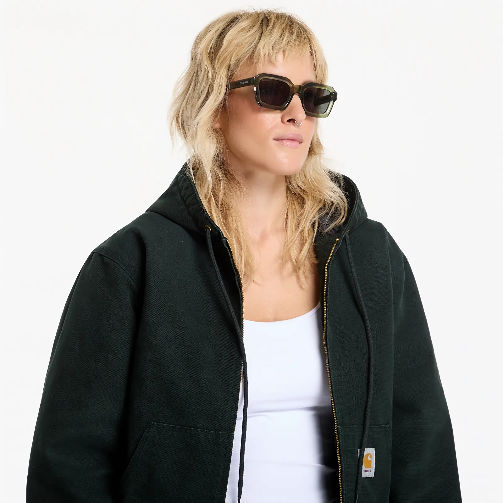 Jakker Carhartt WIP OG Active Jacket UNISEX Raven Stone Canvas
