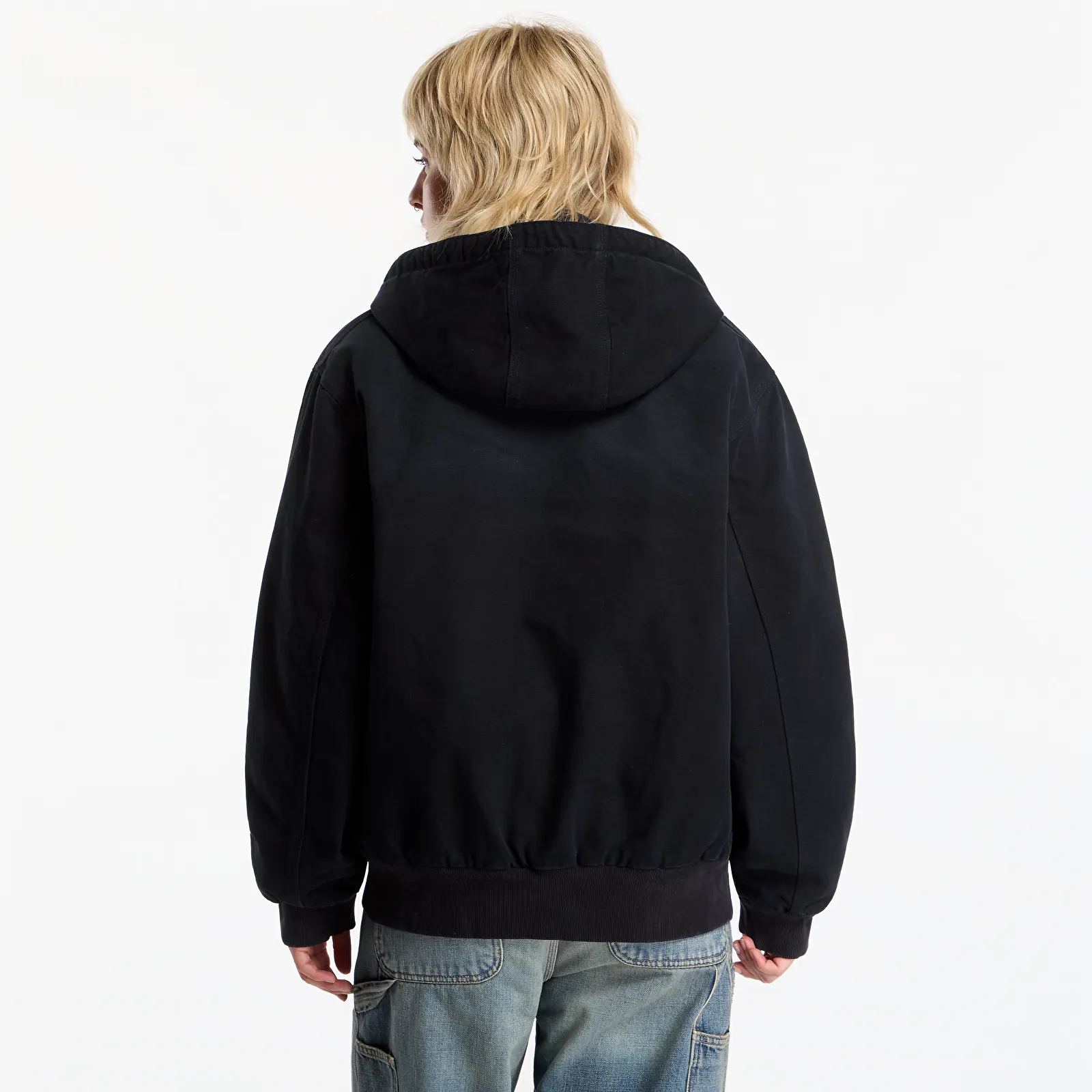 Kurtki Carhartt WIP OG Active Jacket UNISEX Black Stone Canvas